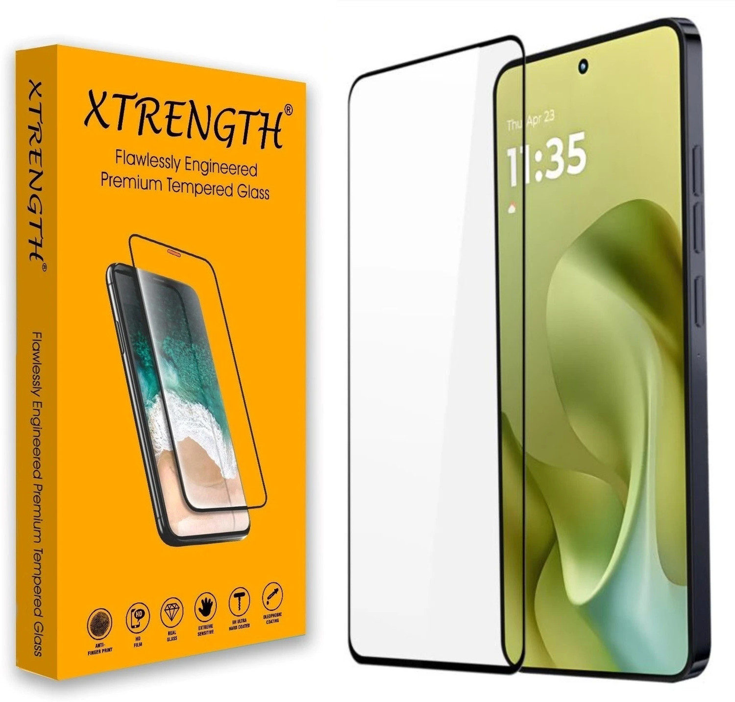 Image of XTRENGTH Tempered Glass Guard for Motorola G86 Power 5G, with Easy Installation Kit