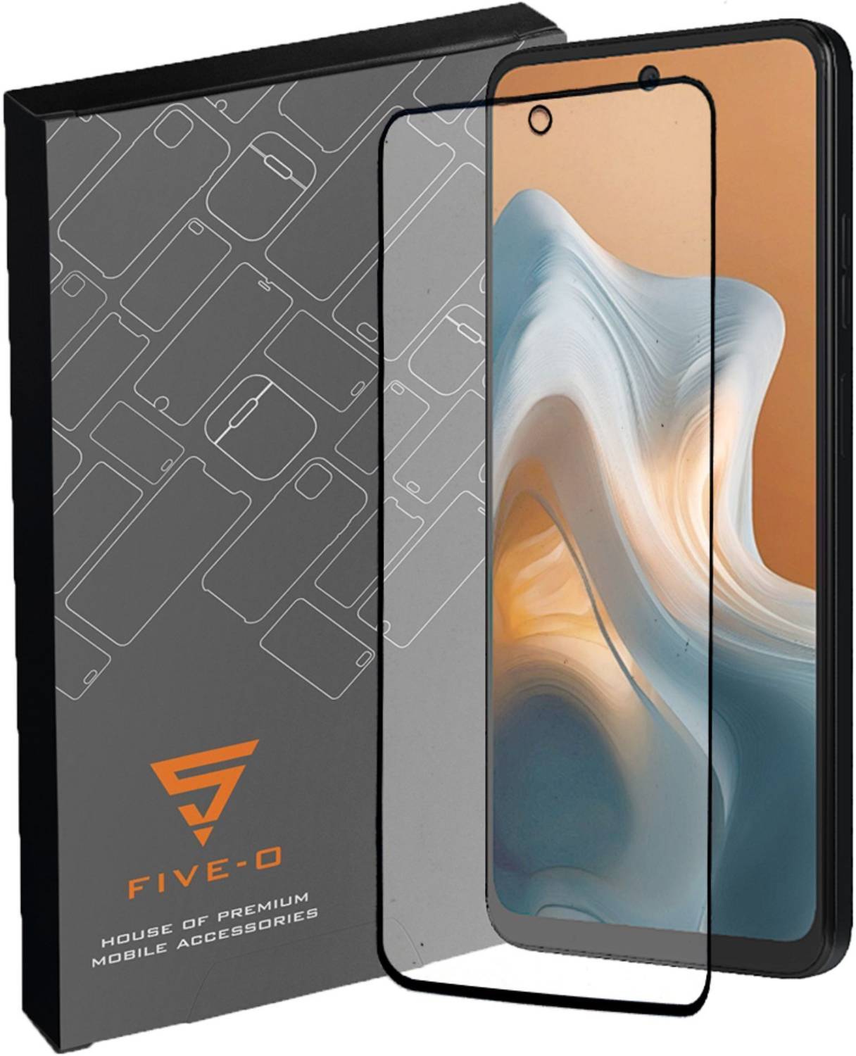 FIVE-O Tempered Glass Guard for Moto G34 5G, Moto G45 5G