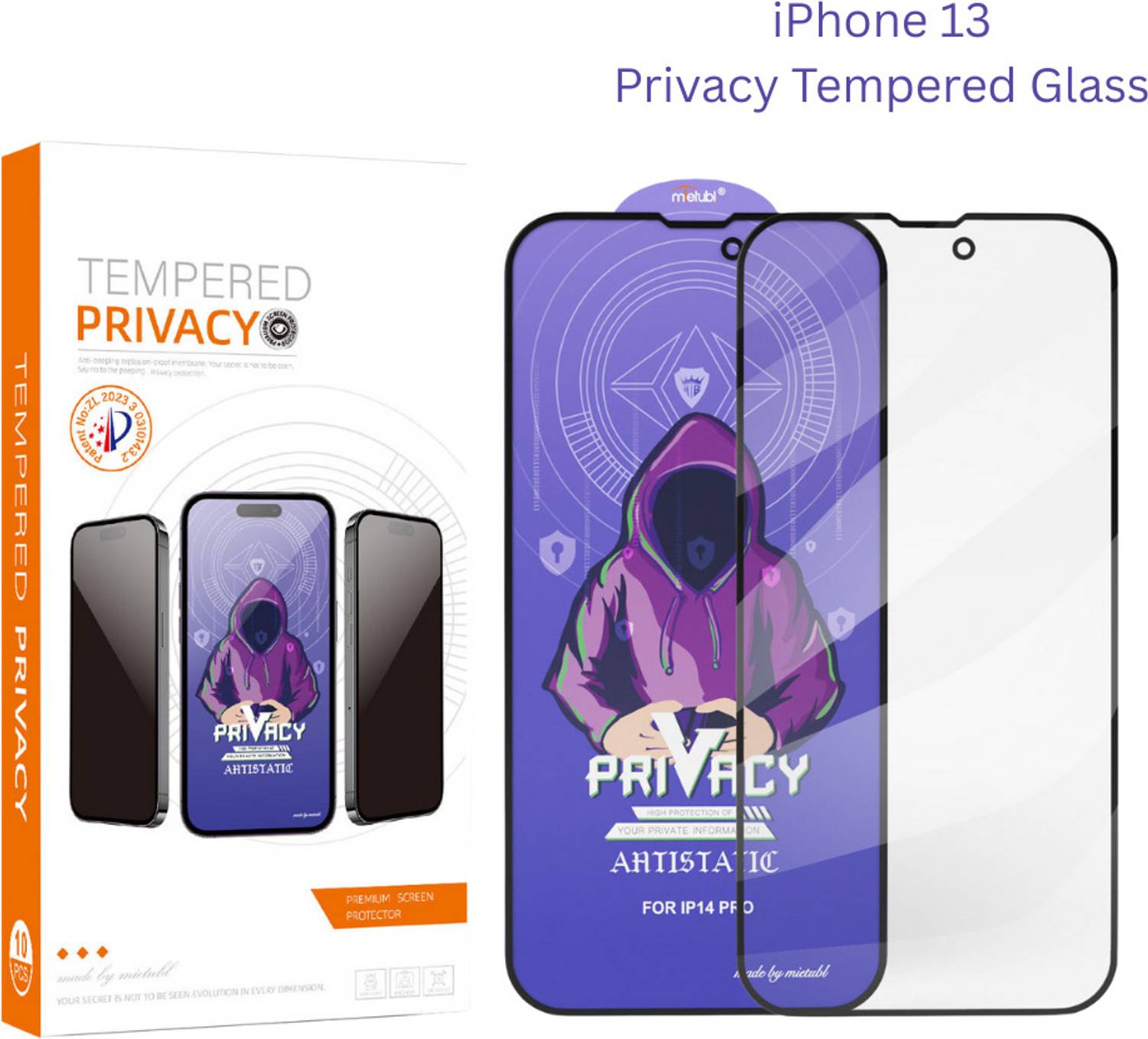 BITWEAVE Tempered Glass Guard for Apple iPhone 13