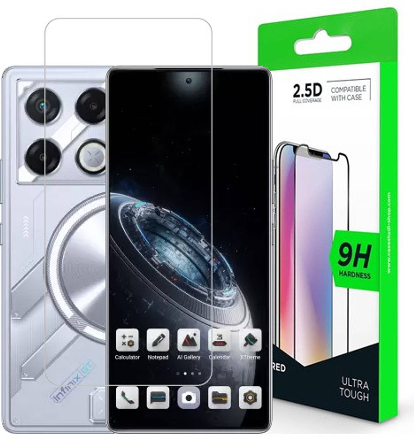 AARERED Tempered Glass Guard for Infinix GT 20 Pro, Infinix GT 20 Pro 5G, INFINIX GT 20 PRO, INFINIX GT 20 PRO 5G