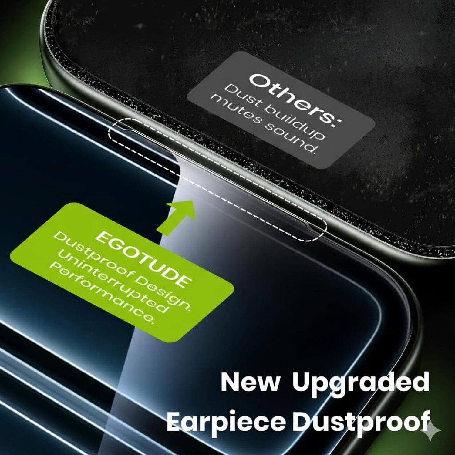 Image of Egotude Tempered Glass Guard for iPhone 17