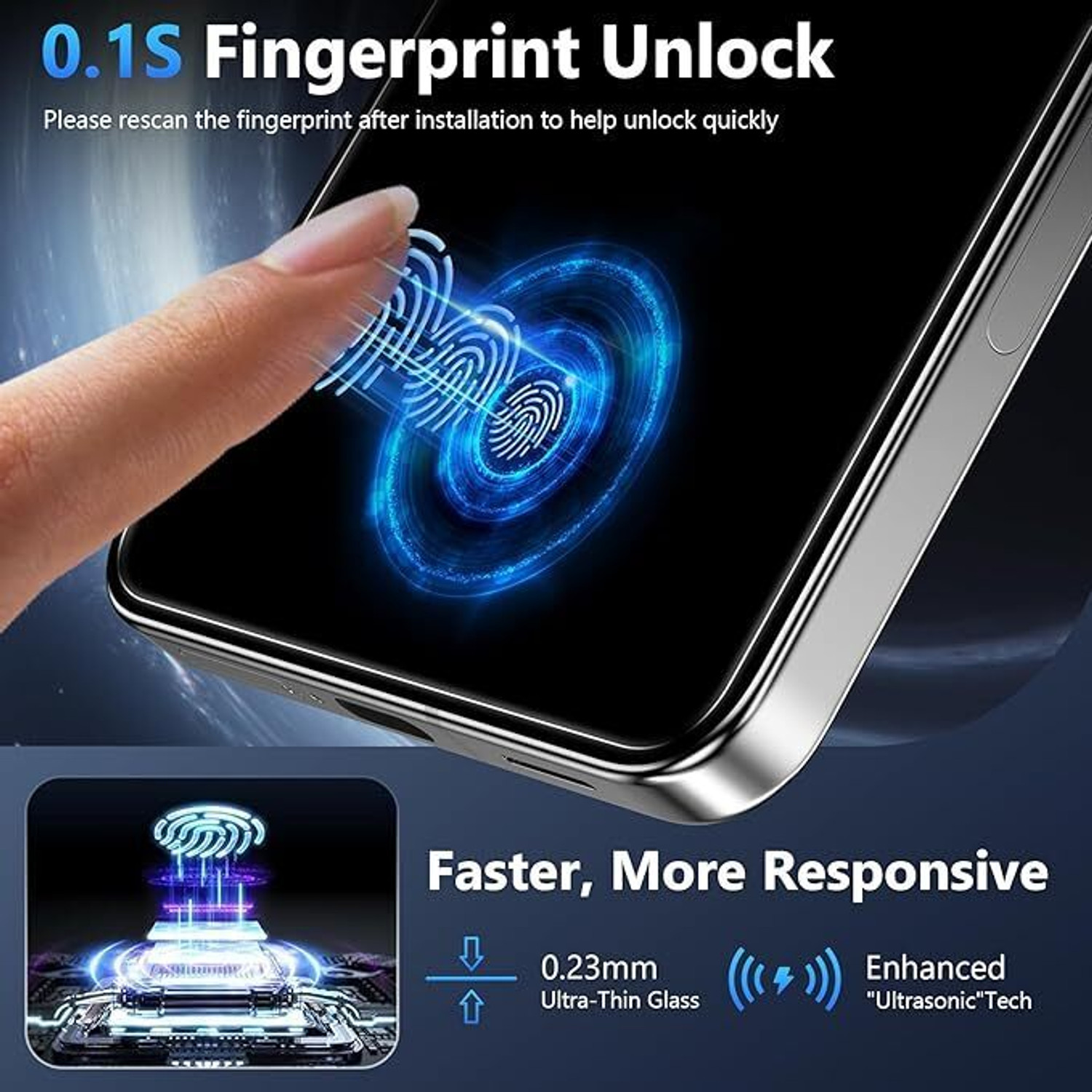Image of Girind Tempered Glass Guard for Samsung Galaxy S25 5G, Privacy Screen Protector [9H Hardness] [Full Coverage] [Easy installation]