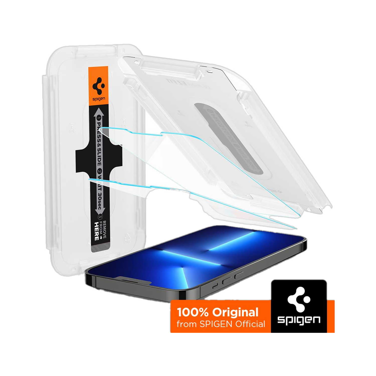 Spigen Screen Guard with Applicator Kit for Apple iPhone 14 Plus / iPhone 13 Pro Max