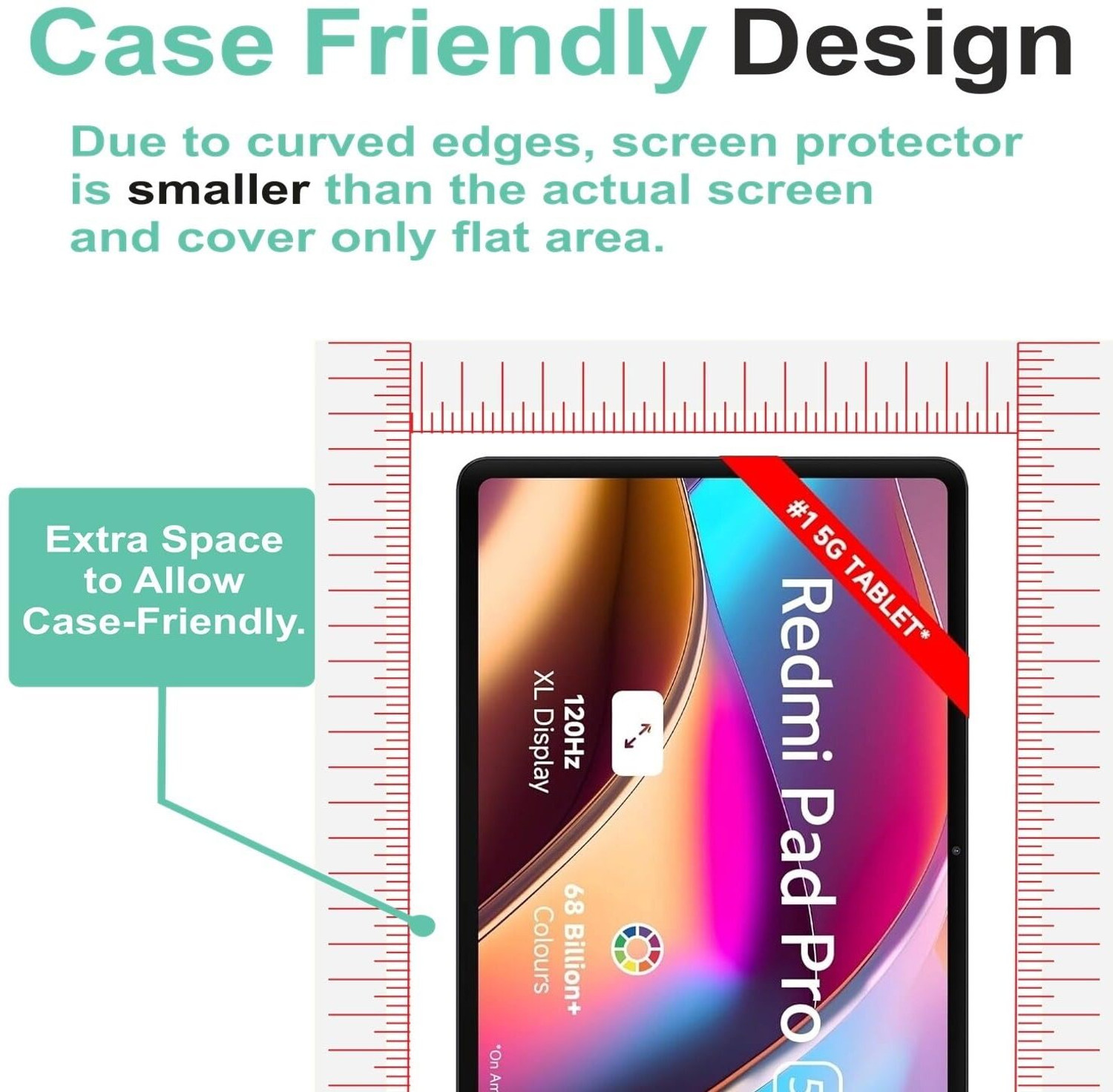 Image of FINCH Tempered Glass Guard for Redmi Pad Pro, Redmi Pad Pro, Redmi Pad Pro 5G