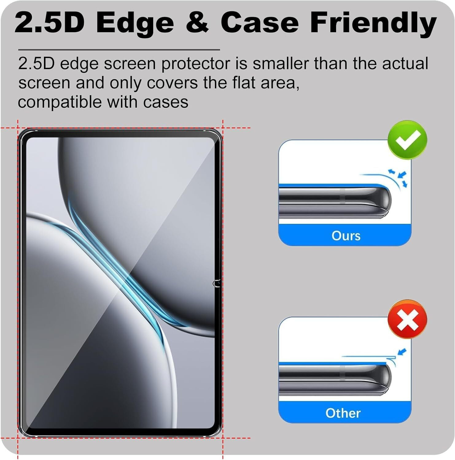 Image of TECHSHIELD Tempered Glass Guard for OnePlus Pad 2 12.1 inch