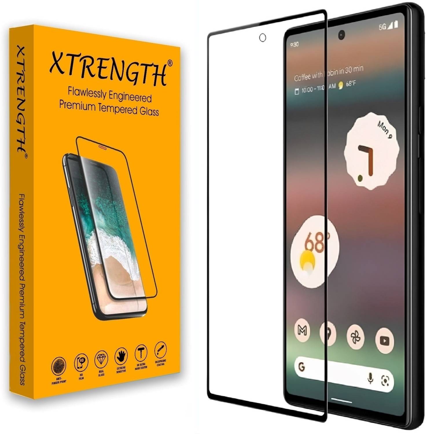 XTRENGTH Tempered Glass Guard for Pixel 8 (Pack of 1)