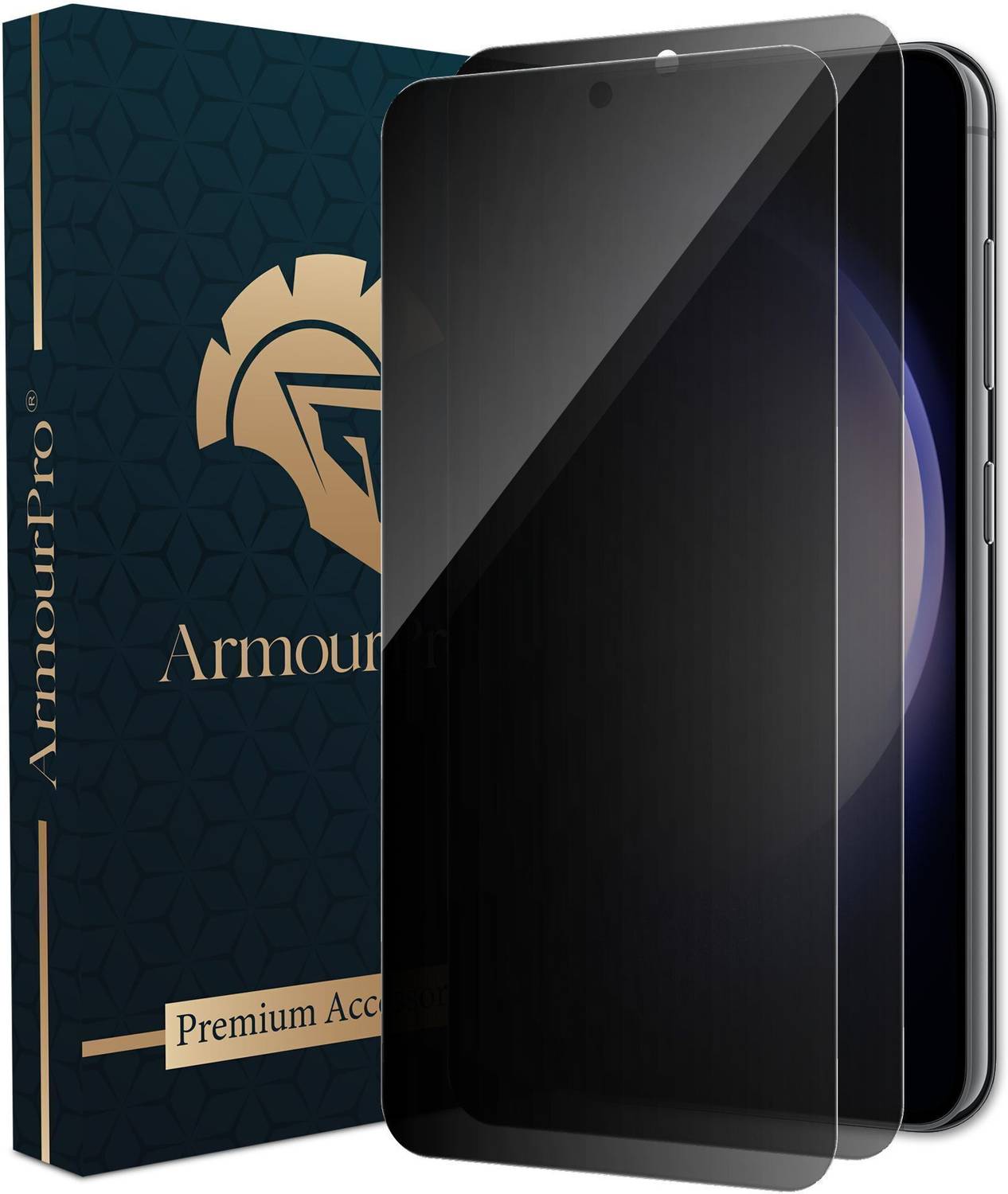 ArmourPro Tempered Glass Guard for Samsung Galaxy S23 5G, Samsung S23 & S22, Samsung Galaxy S22 5G, Bordless Privacy Protection