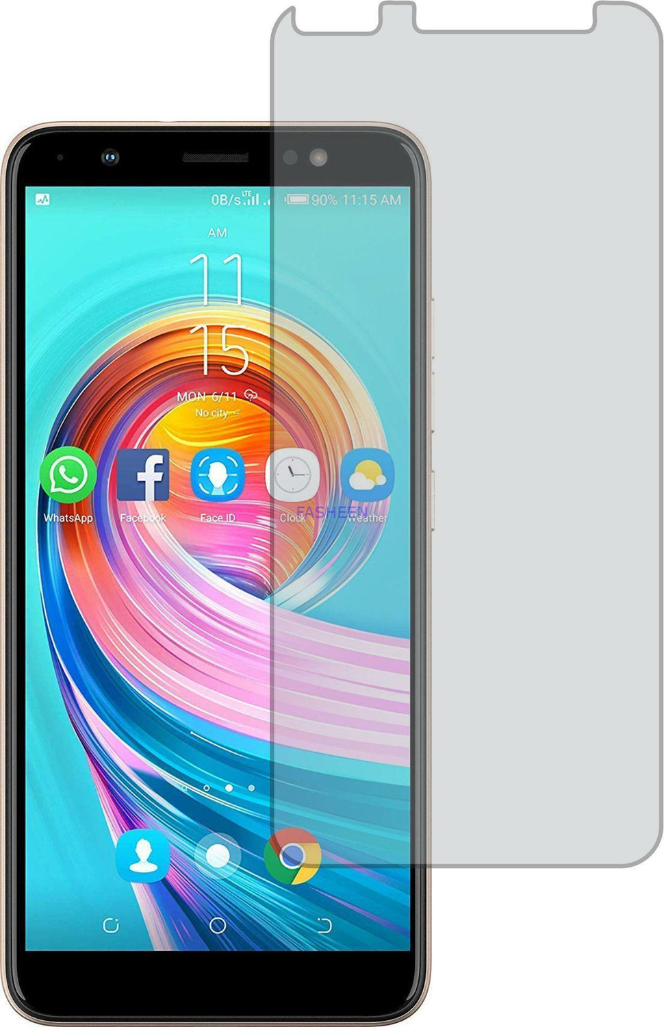 Image of Fasheen Tempered Glass Guard for TECNO CAMON I SKY IN2 (AntiGlare Matte)