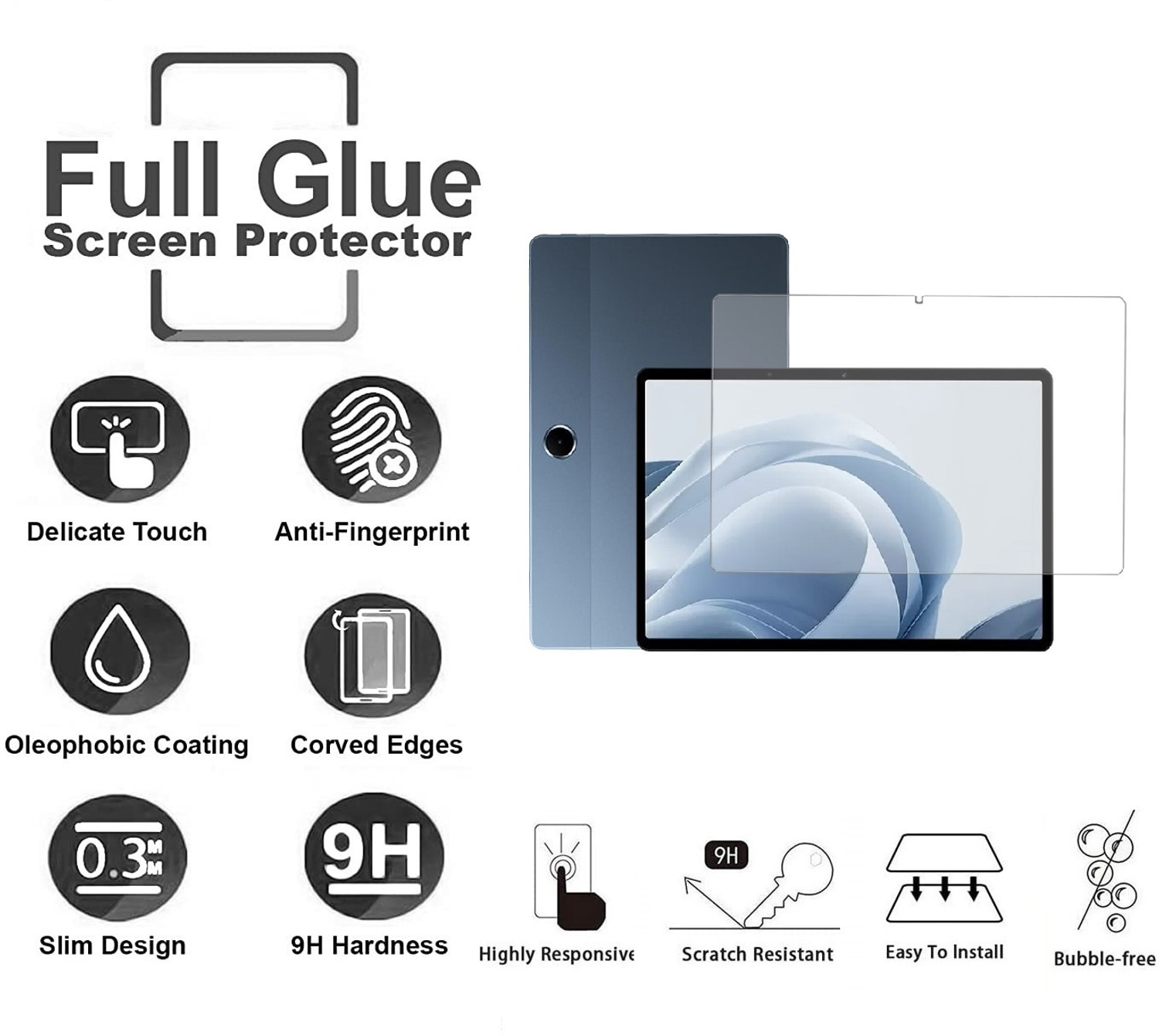 Image of Vetrivel Tempered Glass Guard for Oppo Pad SE 11 inch