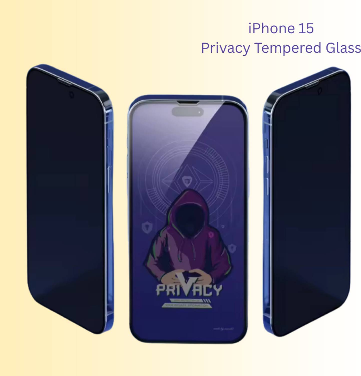 BITWEAVE Tempered Glass Guard for Apple iPhone 15