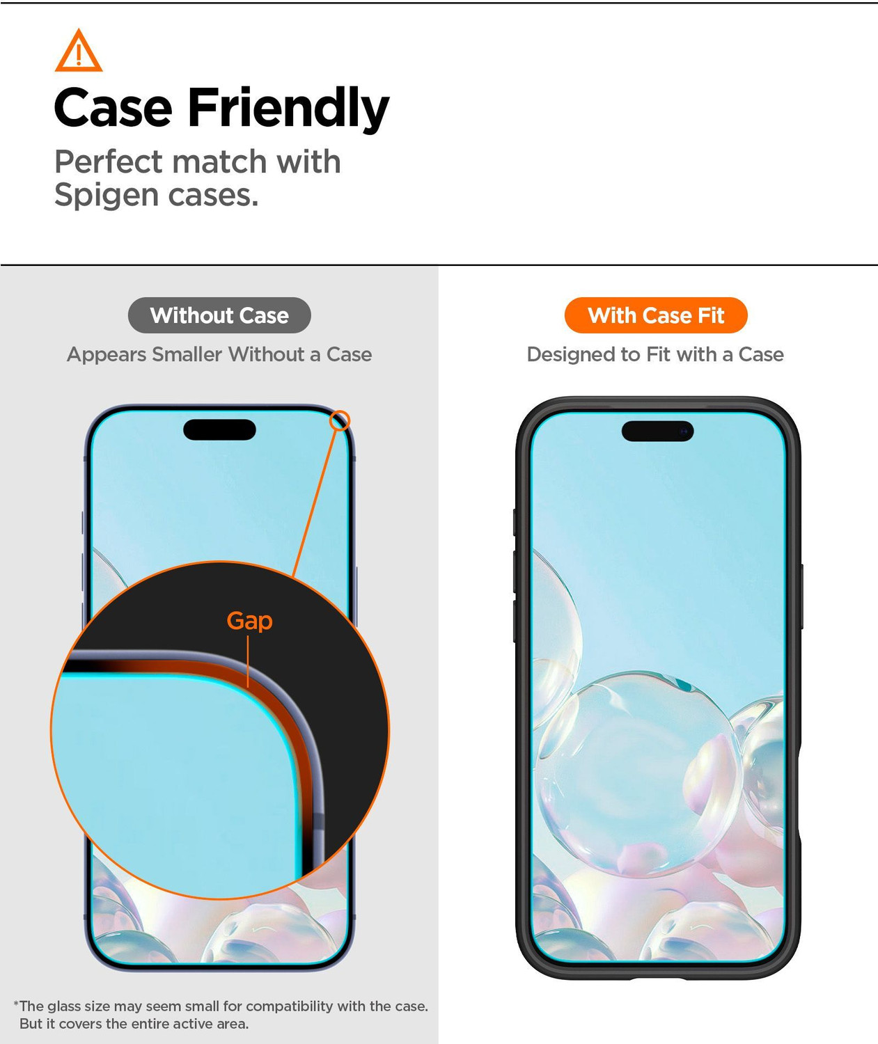 Image of Spigen Tempered Glass Guard for iPhone 17