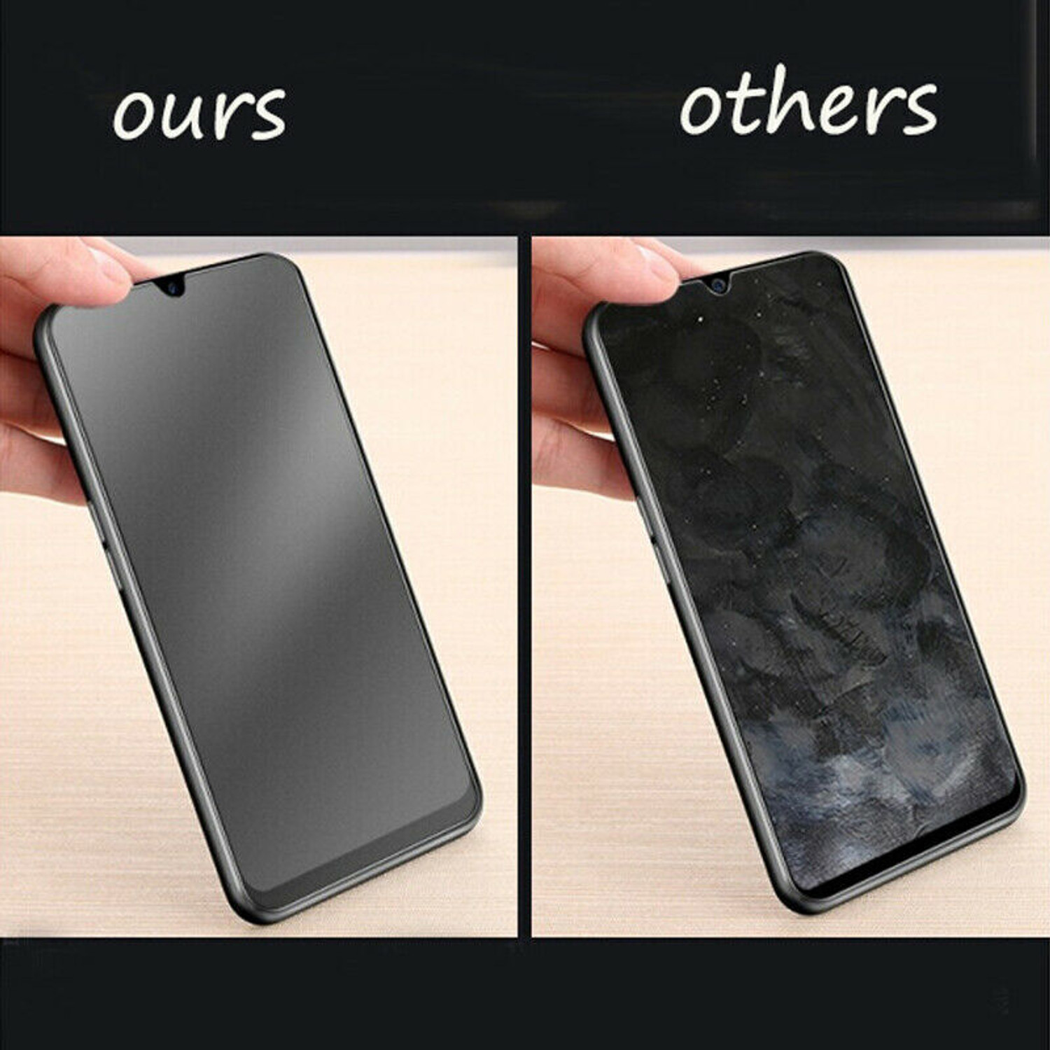 Image of VZZR Tempered Glass Guard for OPPO K12x, OPPO K12x 5G - Gaming Tempered Glass, Anti Fingerprint Matte Screen Guard Protector