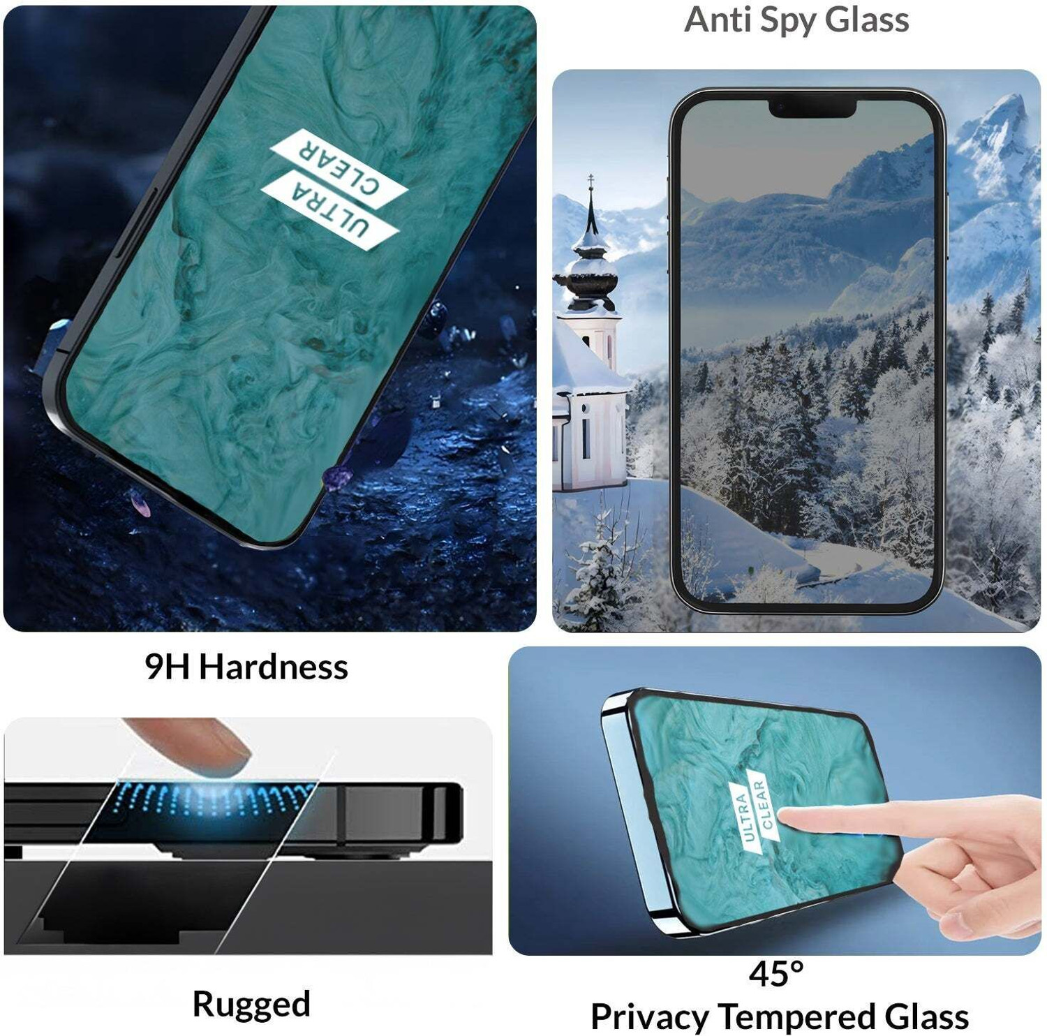 Image of Sprig Screen Guard with Applicator Kit for Apple iPhone 15 Pro, iPhone 15 Pro, 15 Pro