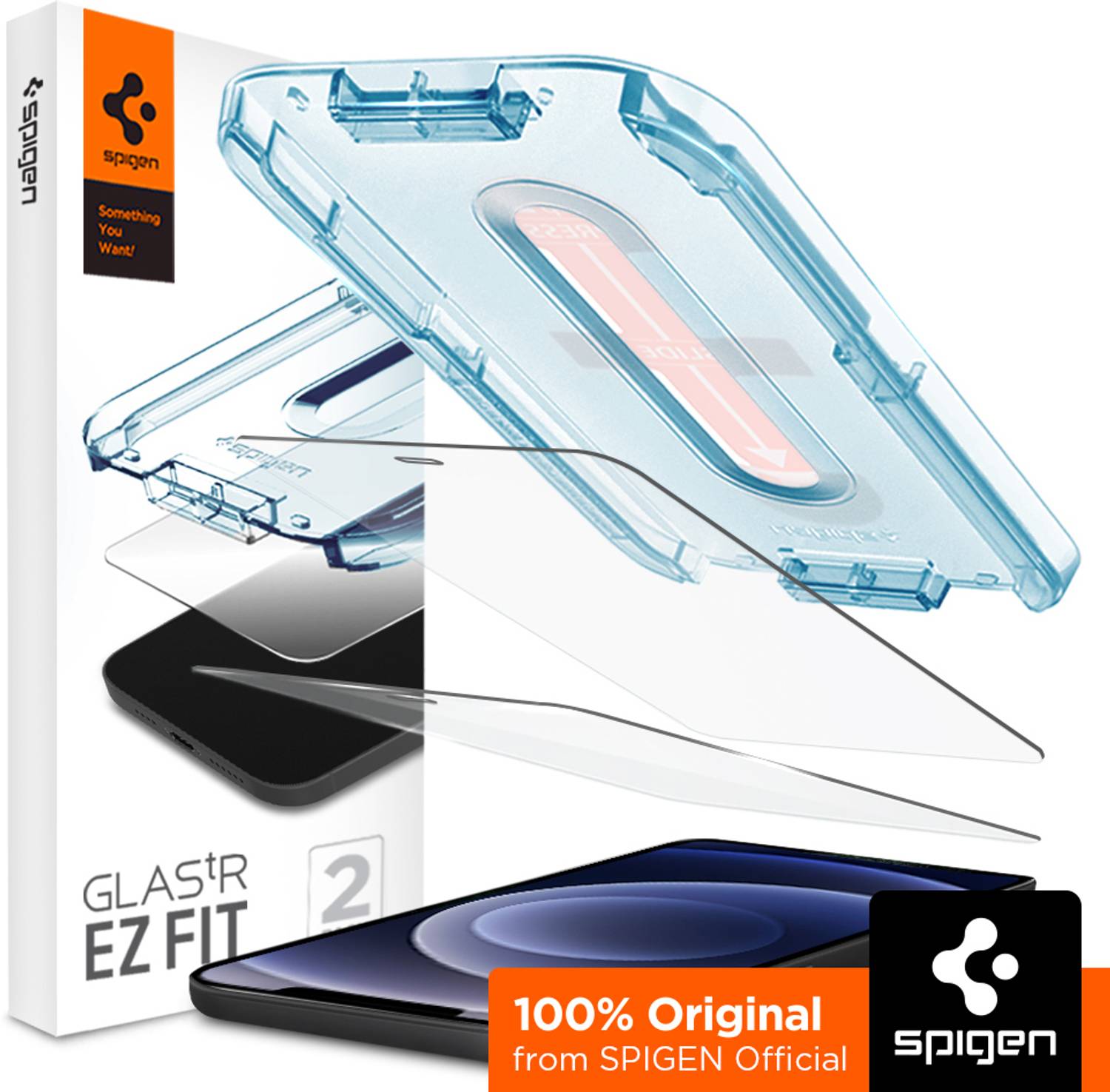 Spigen Tempered Glass Guard for Apple iPhone 12 Pro (Pack of 2)