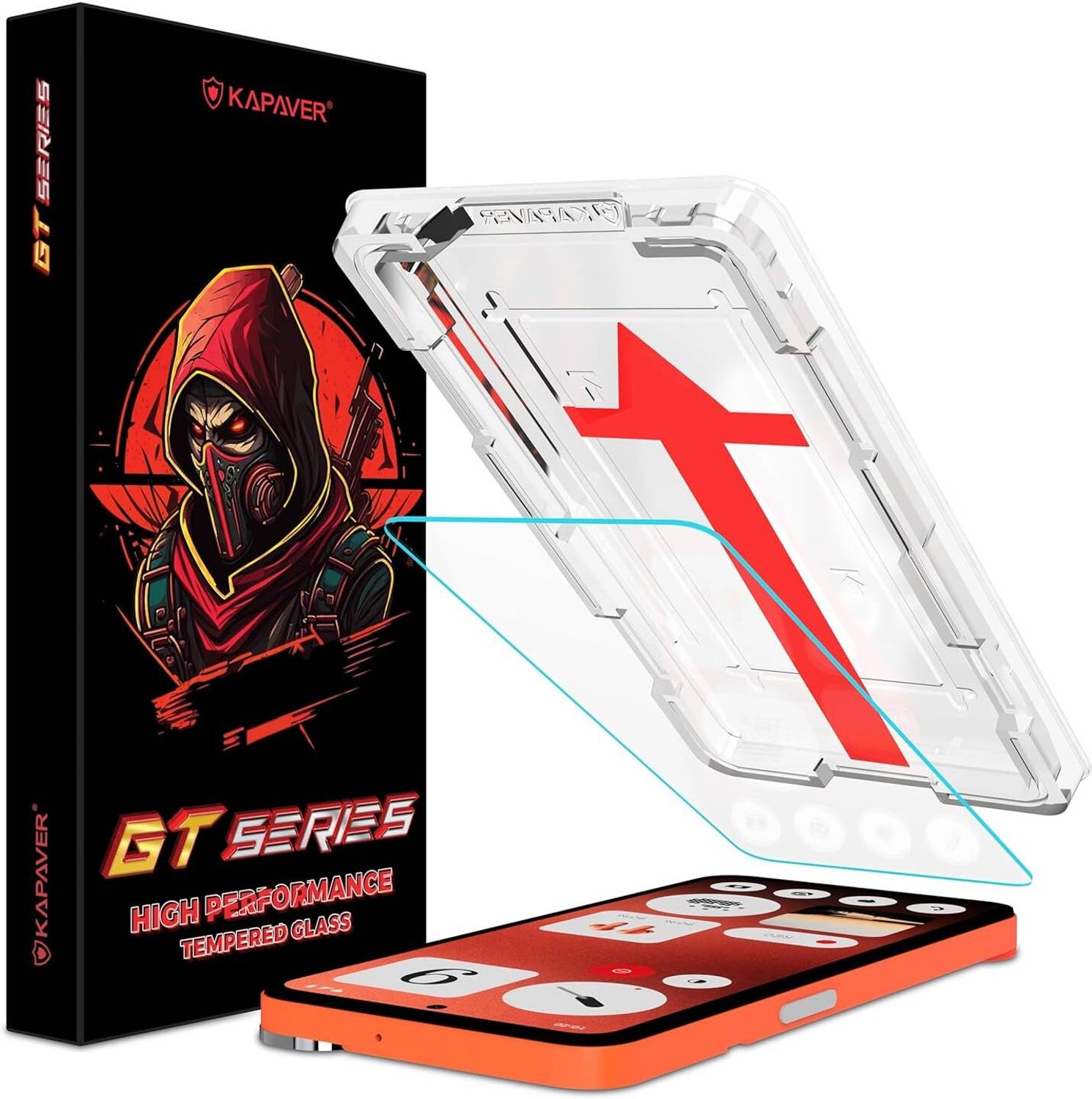 Kapaver Tempered Glass Guard for CMF by Nothing Phone 1 (Pack of
