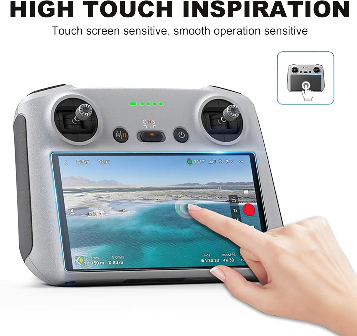 Image of SAIFIANDSONS Tempered Glass Guard for 29ER-Dji MINI 5 PRO-P-1] 9H Screen Protector Guard |Full Screen Coverage