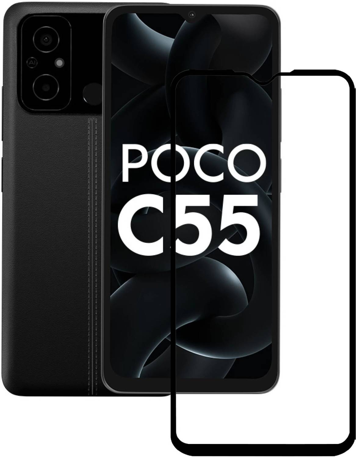 ASMANTIC Tempered Glass Guard for Poco C55