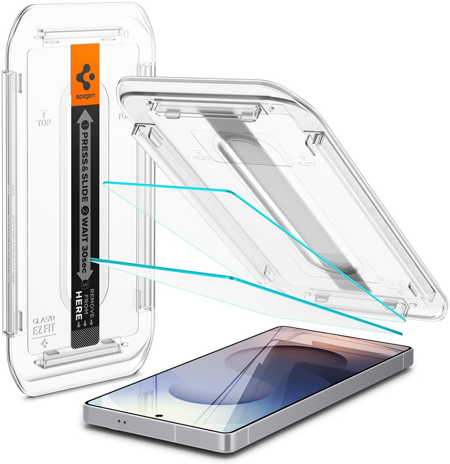 Image of Spigen Screen Guard with Applicator Kit for Samsung Galaxy S25 Ultra (EZ Fit)