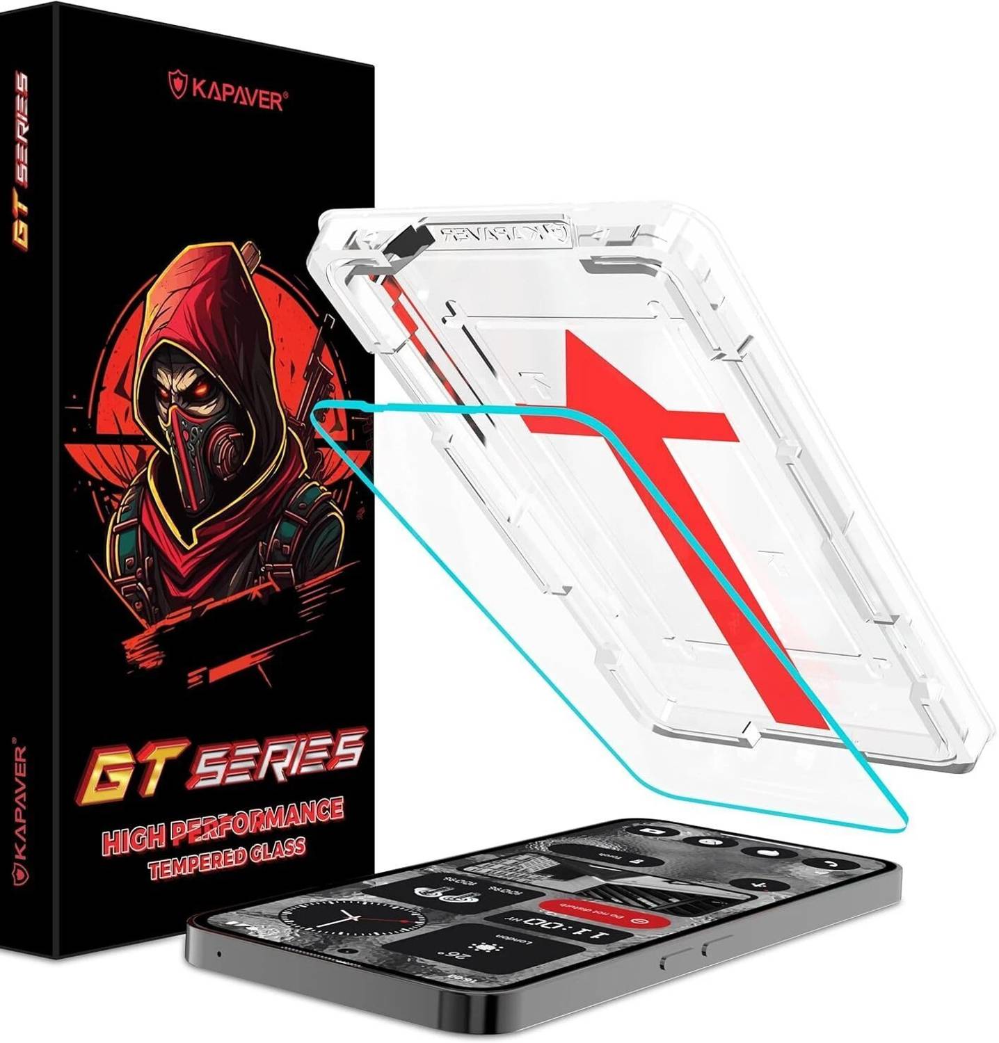 Kapaver Tempered Glass Guard for Nothing Phone 2 (Pack of 1)
