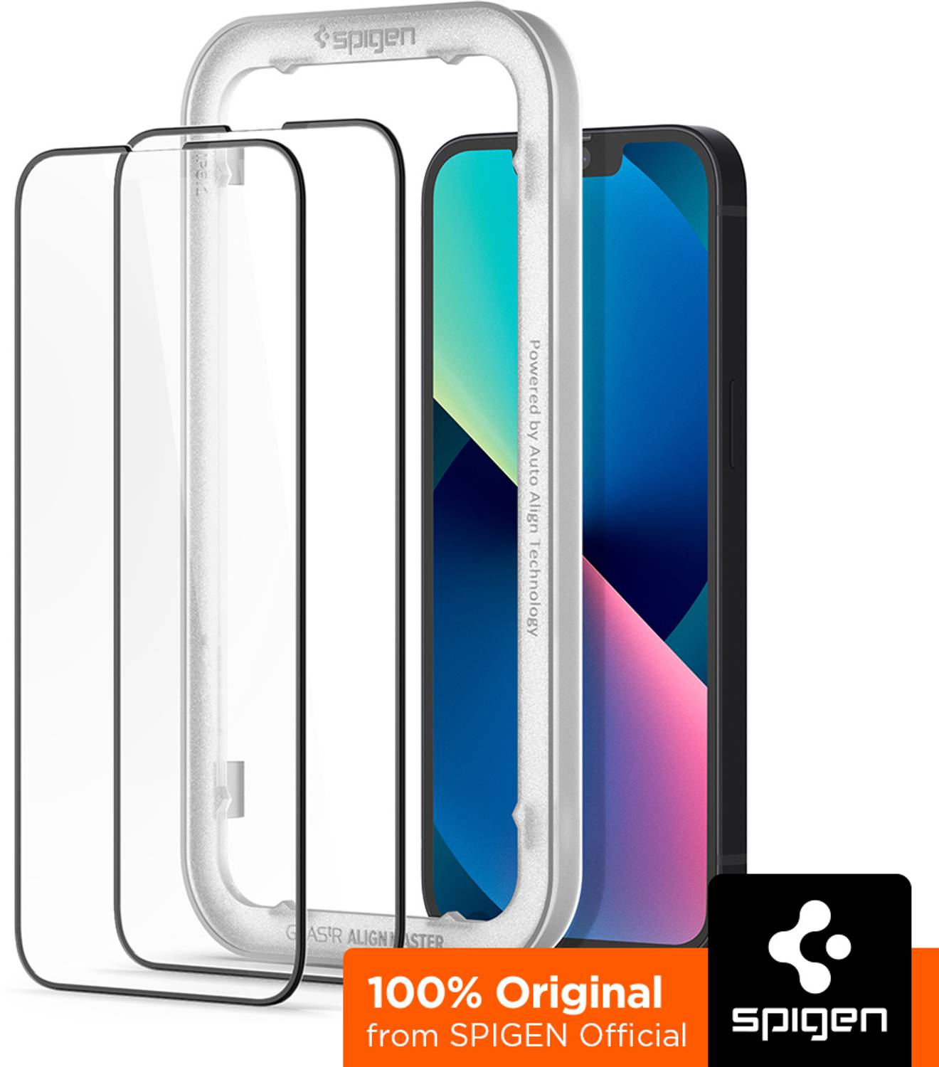Spigen Tempered Glass Guard for Apple iPhone 13 mini (Pack of 2)