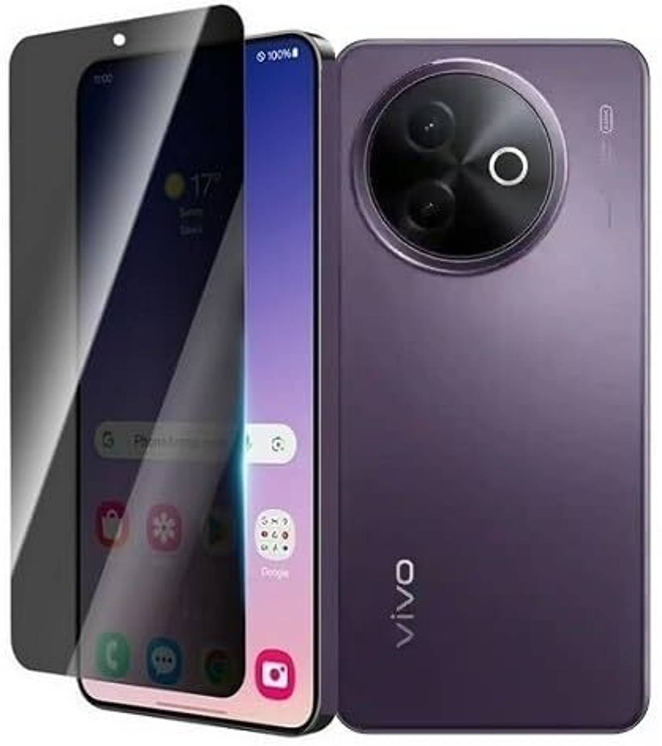 T MAGIC Tempered Glass Guard for Vivo Y39 5G Privacy Tempered Glass Screen Protector Case Friendly Easy Installation Kit