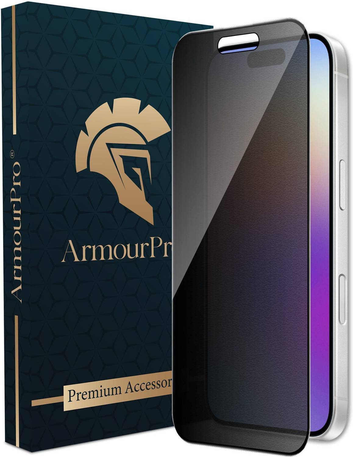 ArmourPro Tempered Glass Guard for Apple iPhone 17, iPhone 17, Matte Privacy Protection