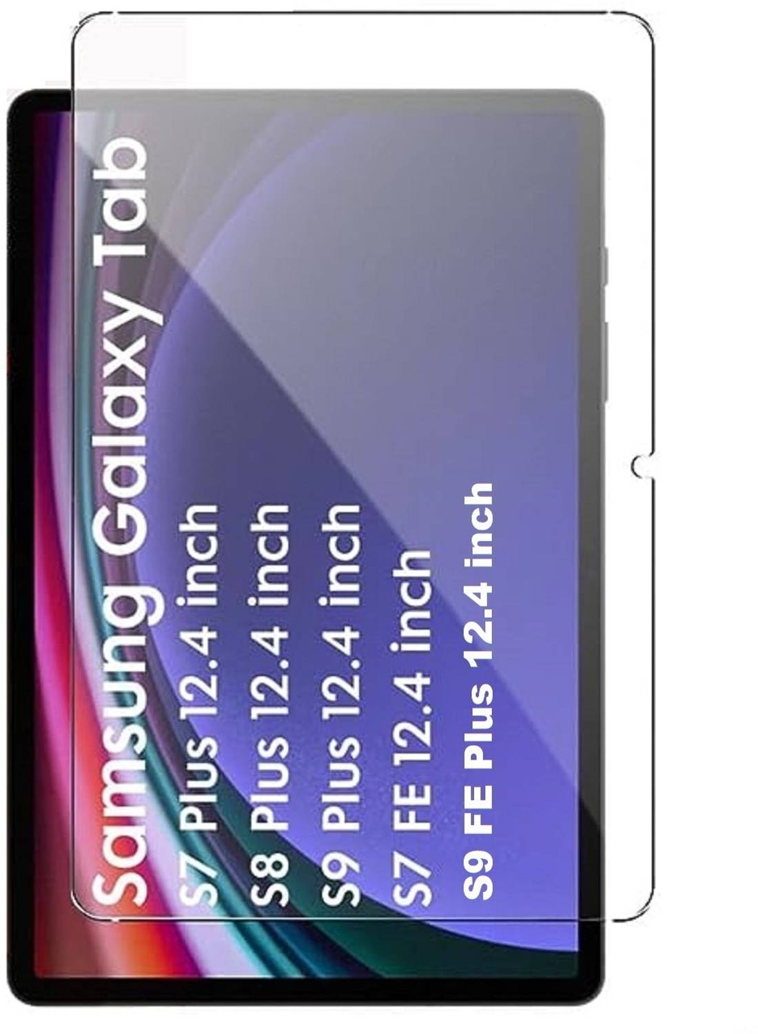 Fasheen Tempered Glass Guard for Samsung Galaxy Tab S8 Plus , Samsung Galaxy Tab S8+, Galaxy Tab S8+ Wifi SMX800; Galaxy Tab S8+ 5G SMX806 12.4 Inch