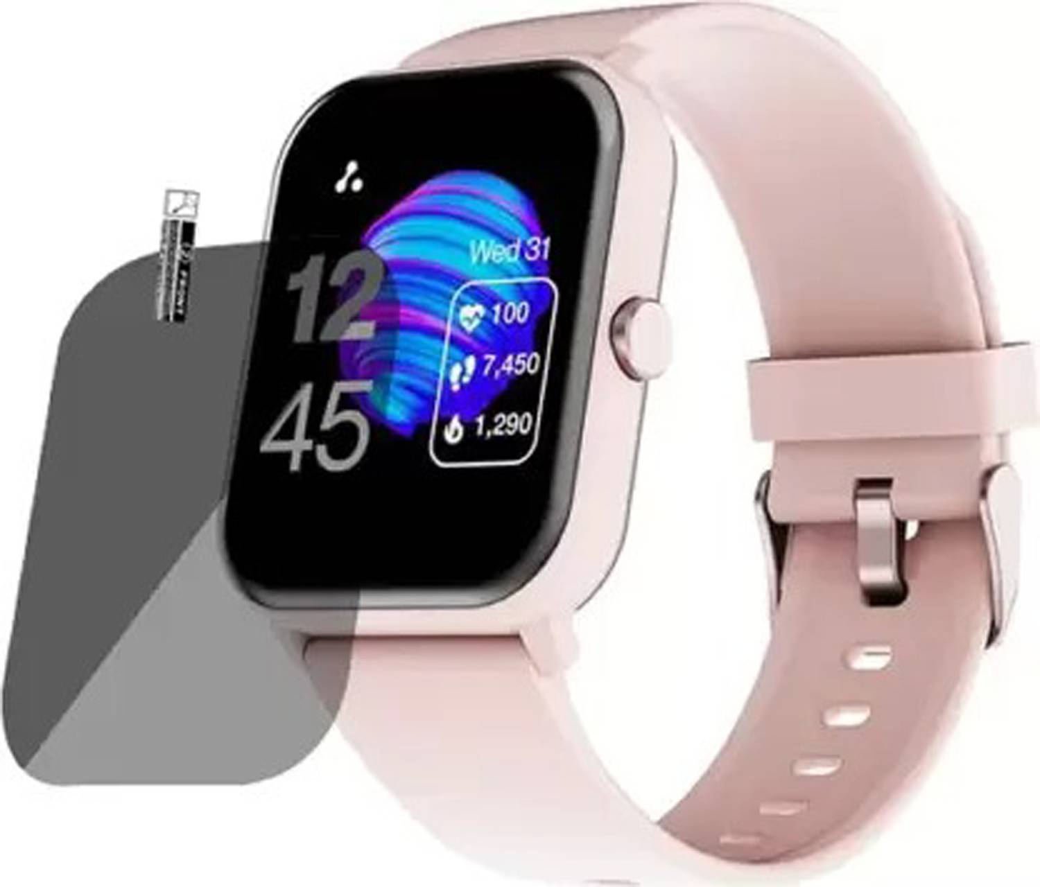 siglaciz Tempered Glass Guard for Ambrane Wise-Eon Smart watch
