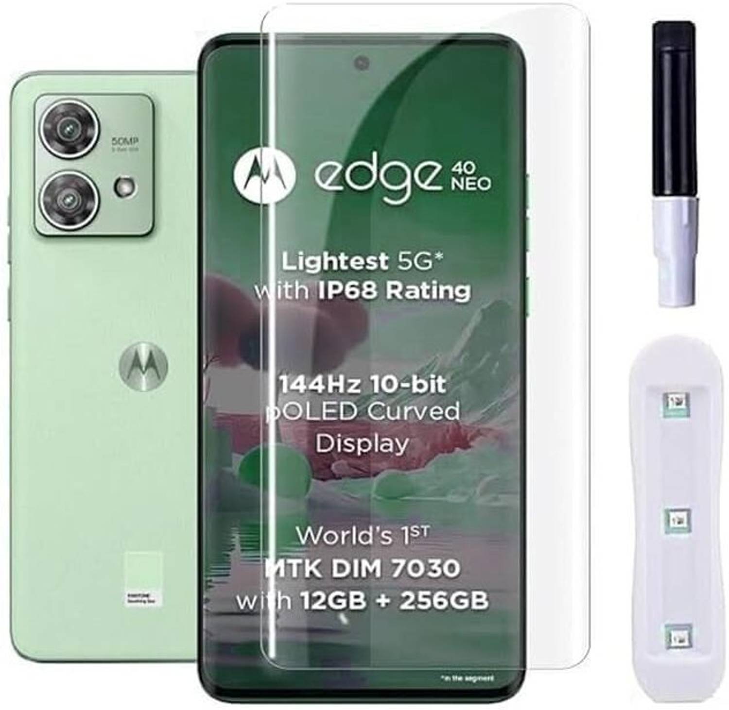 NEXZONE Tempered Glass Guard for Motorola Edge 40 Neo (Pack of 1)