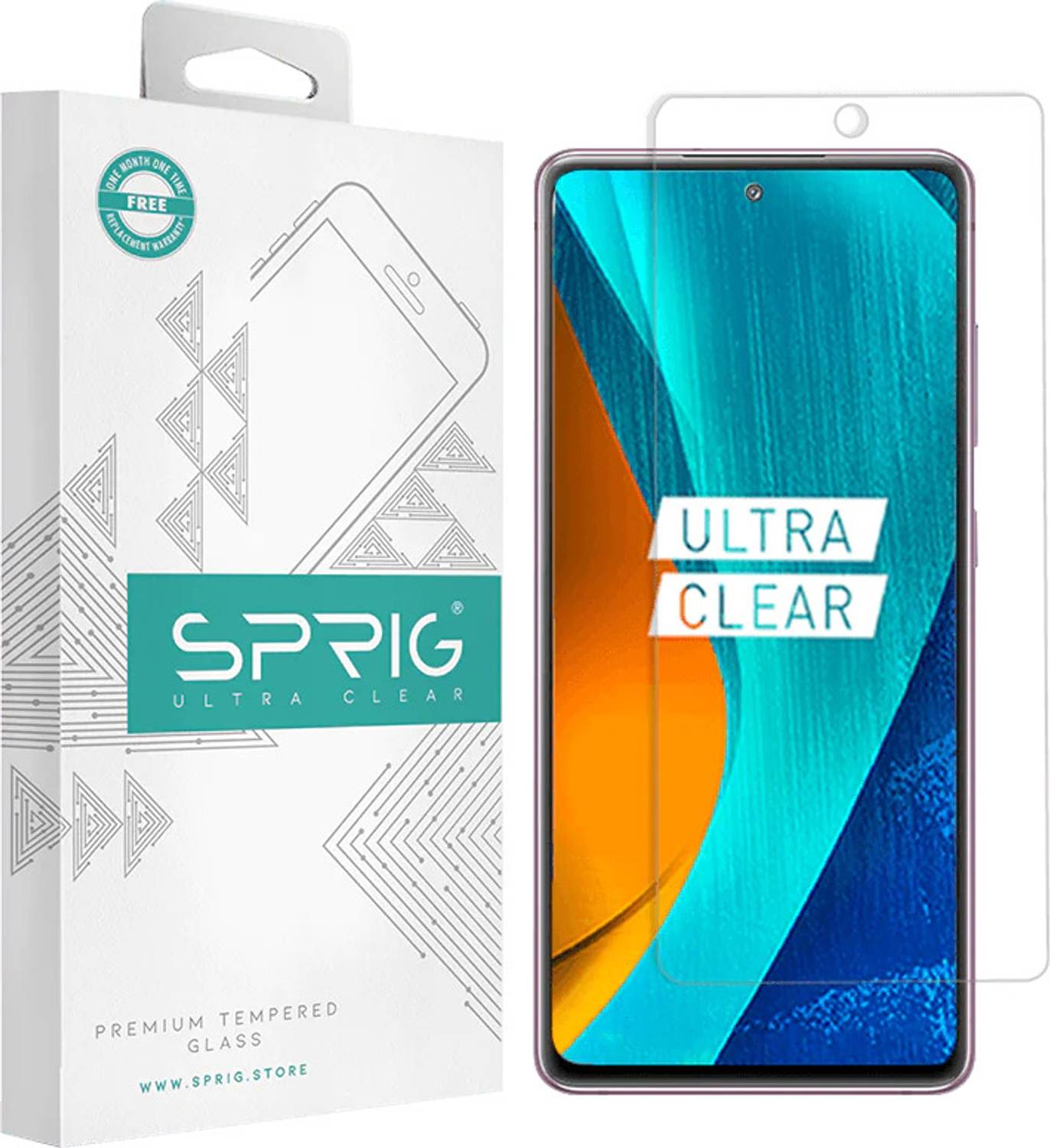Sprig Tempered Glass Guard for SAMSUNG Galaxy A52, Galaxy A52, Samsung A52, A52