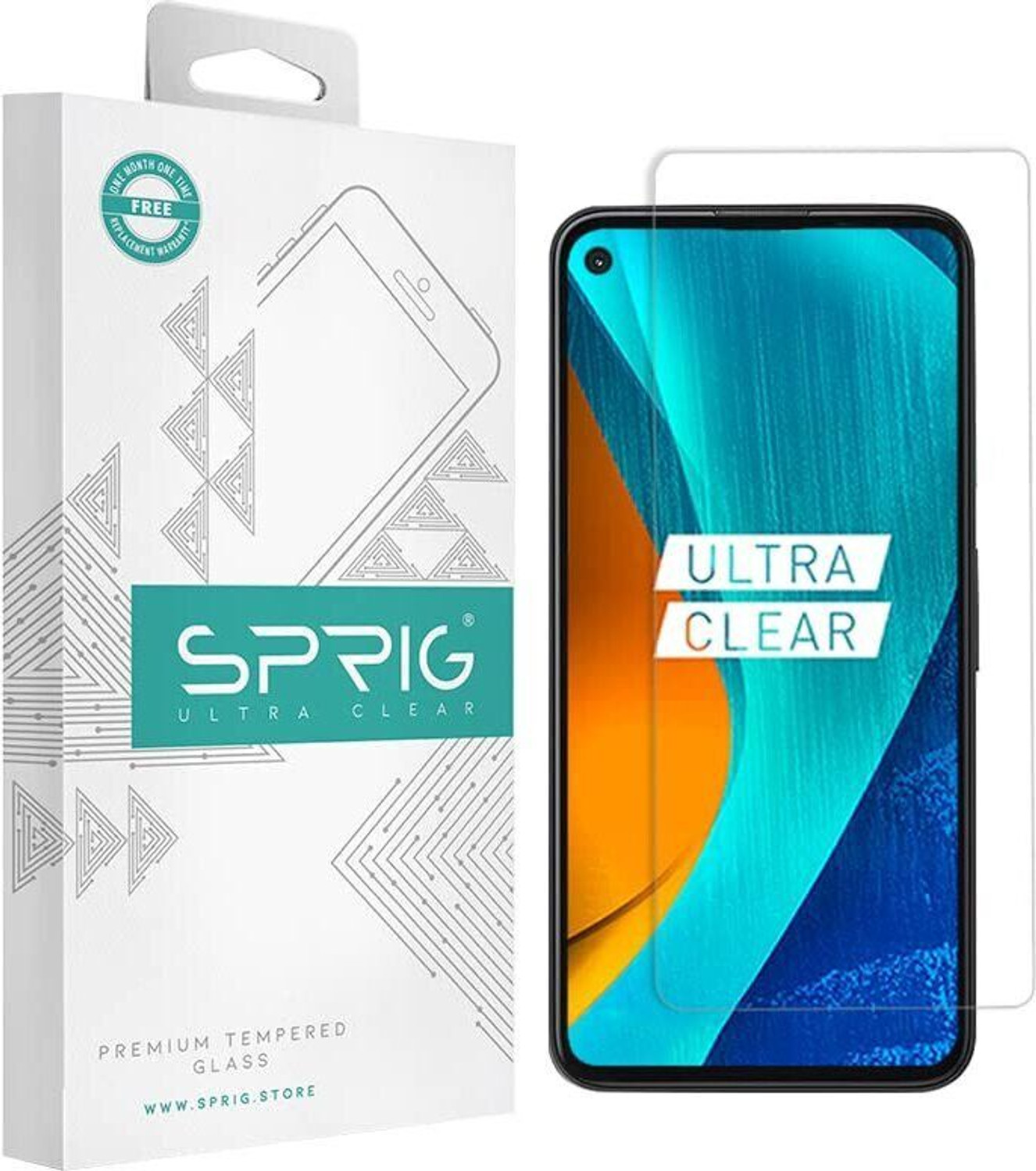 Image of Sprig Tempered Glass Guard for Realme 9 Pro Plus, realme 9 Pro Plus 5G, REALME 9 PRO PLUS
