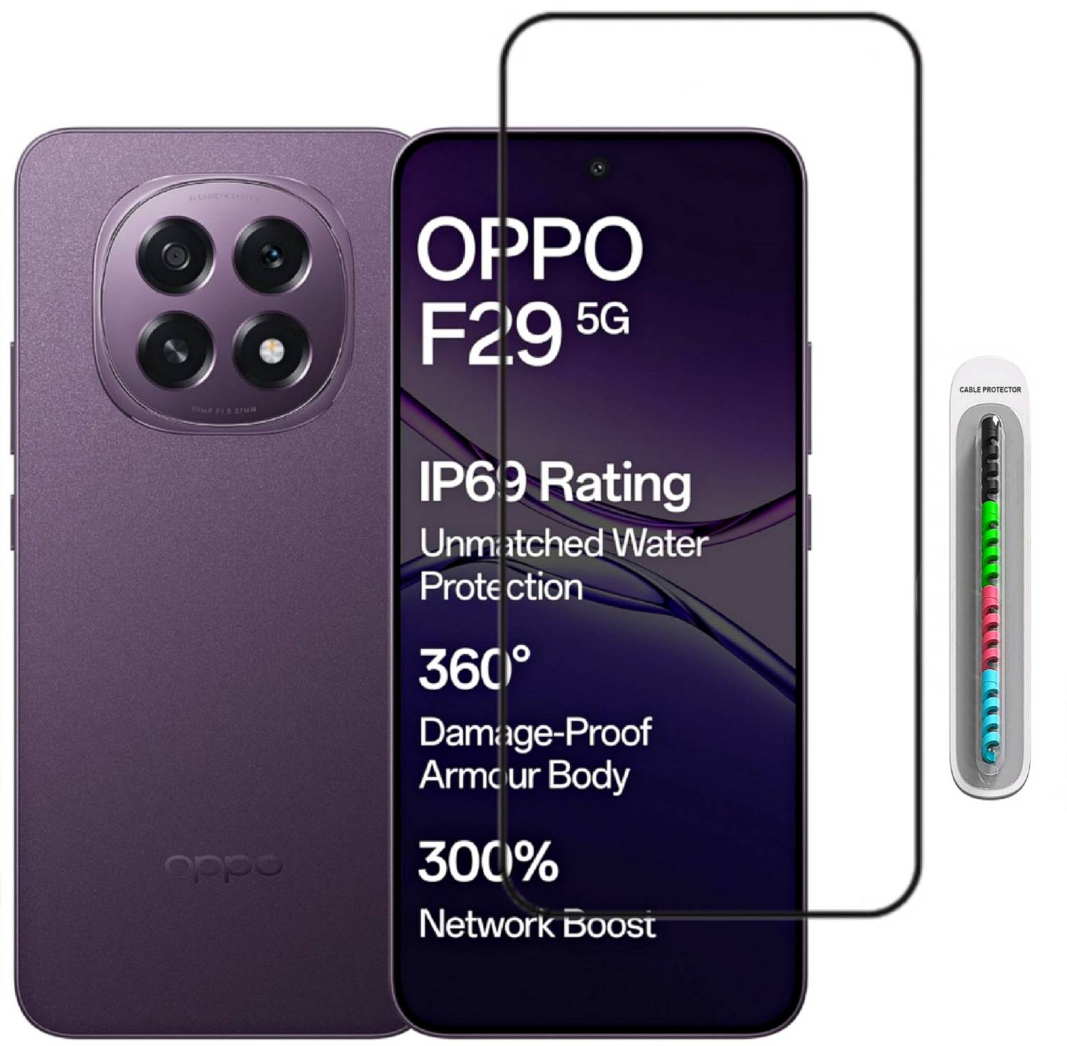 GORILLA PRO PLUS Tempered Glass Guard for Oppo F29 5G Temper Glas