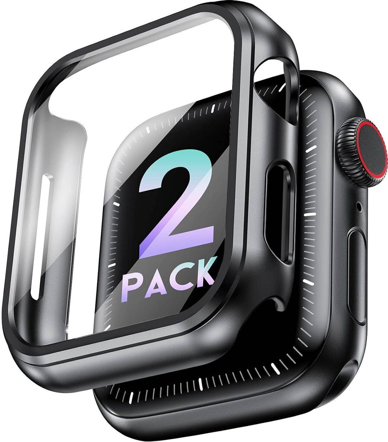 Aenoko Tempered Glass Guard for APPLE WATCH SERIES 6 (Pack of 2)