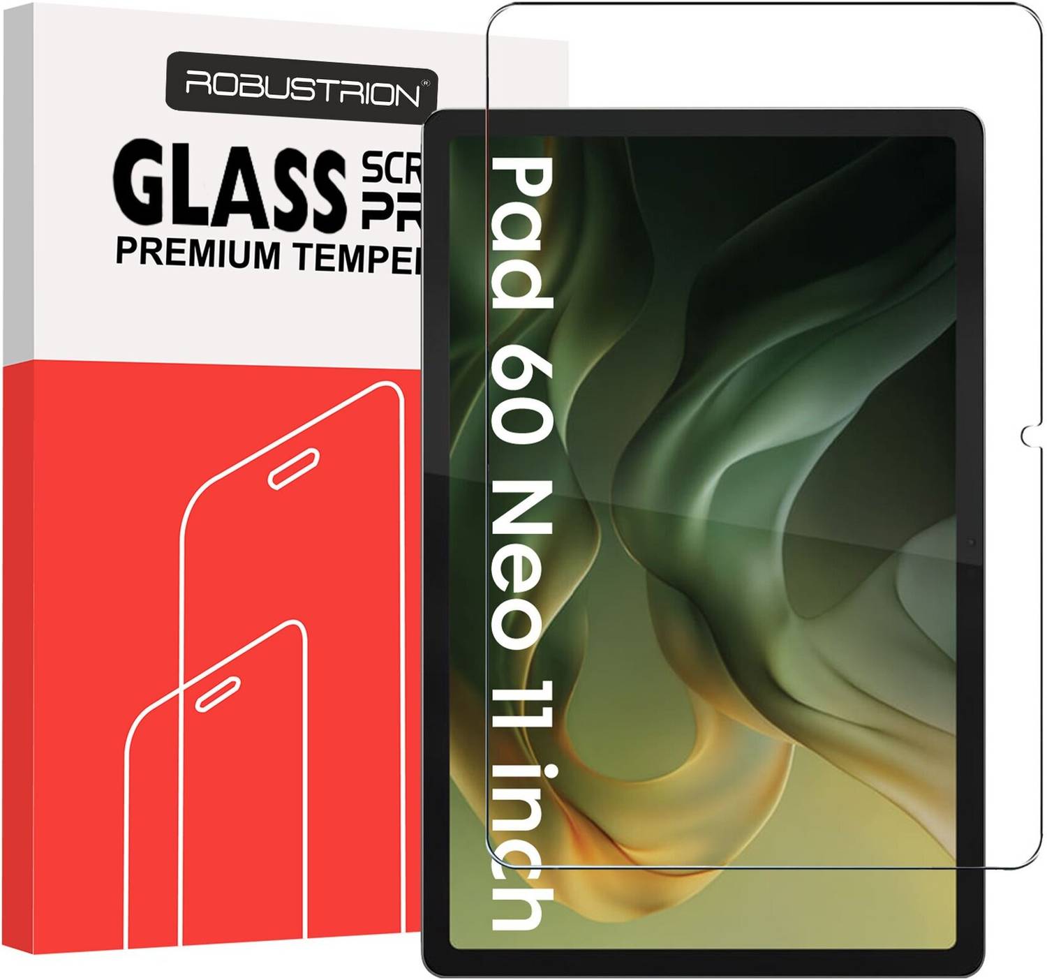 ROBUSTRION Tempered Glass Guard for Moto Pad 60 Neo 11 inch