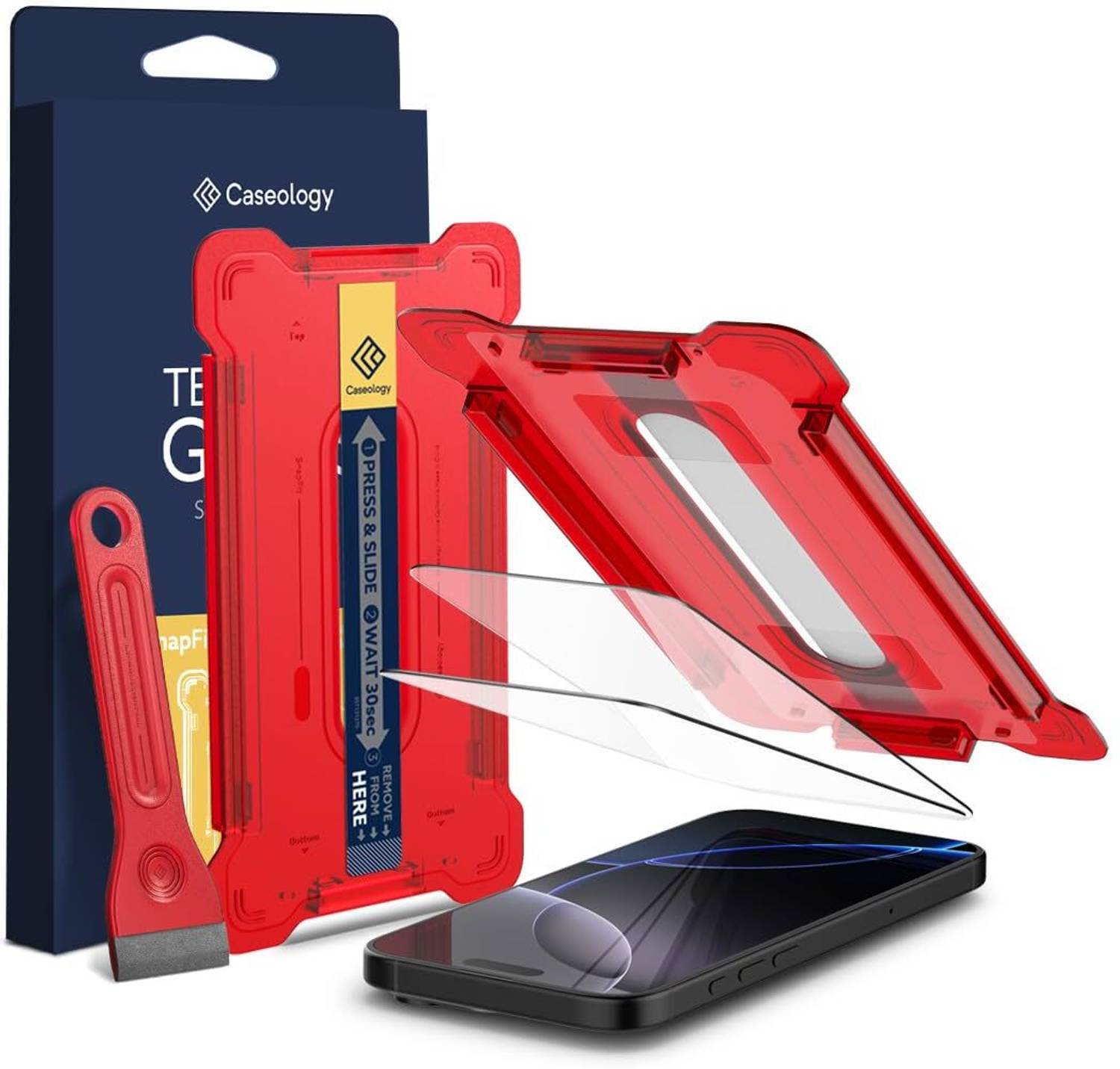 Spigen Tempered Glass Guard for iphone 16 pro (Pack of 2)