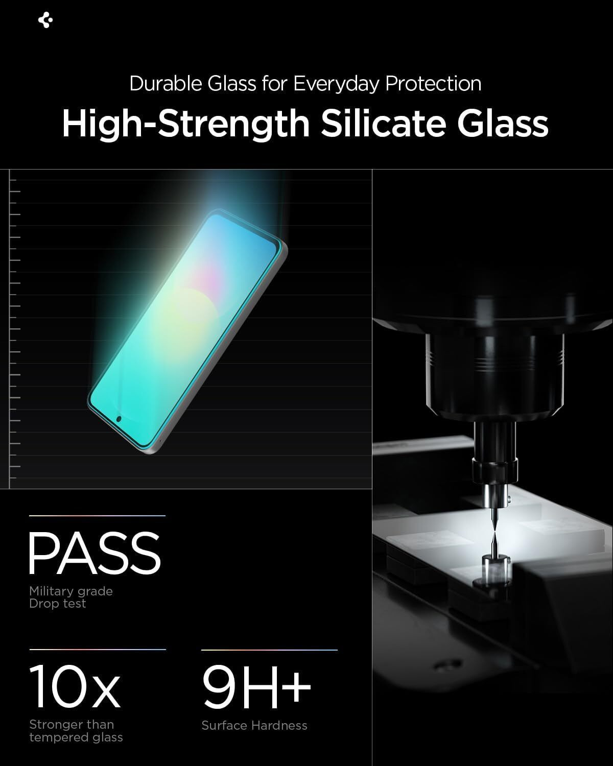 Image of Spigen Tempered Glass Guard for Galaxy A27 5G, Galaxy M47 5G, Galaxy F70 Pro 5G