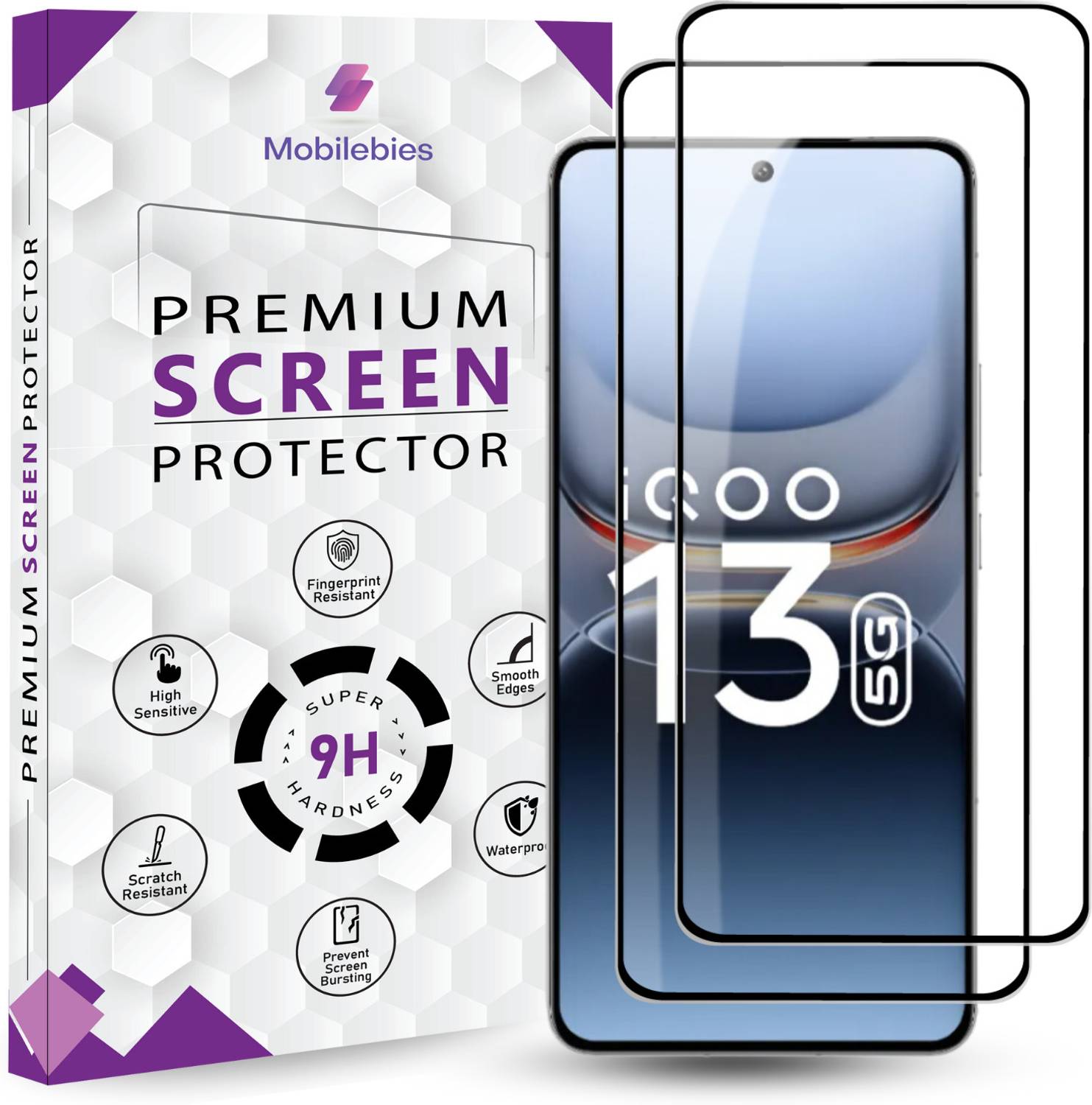 Mobilebies Tempered Glass Guard for IQOO 13 5G