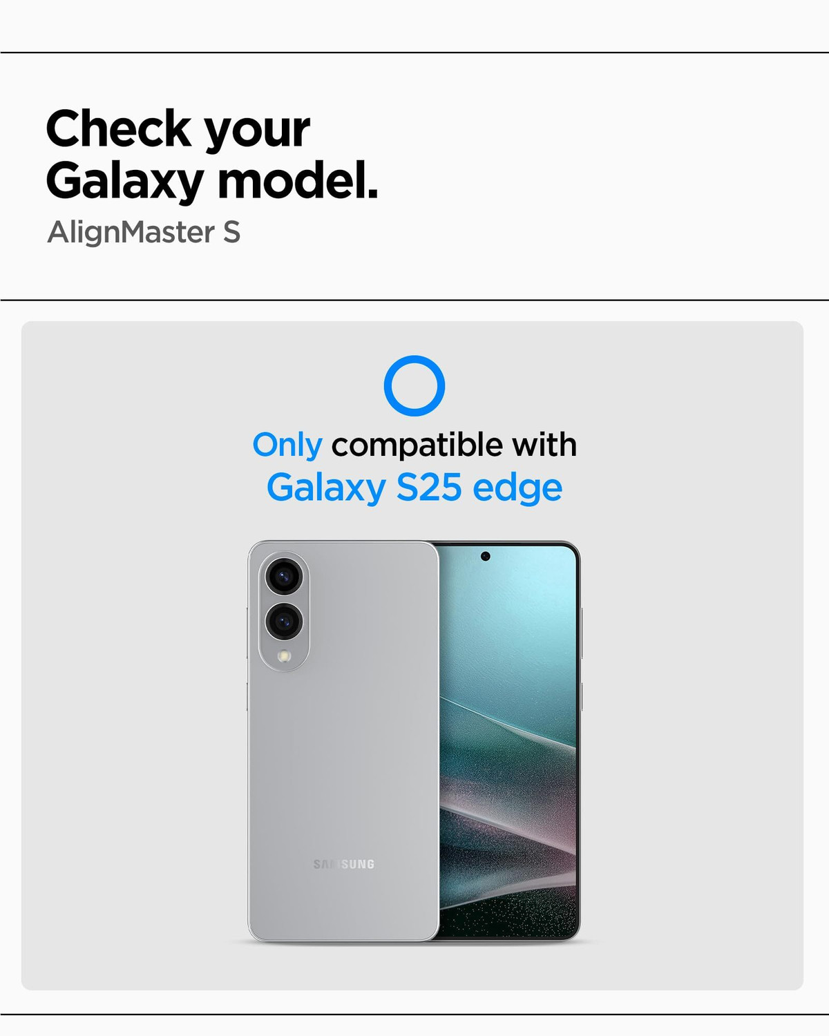 Image of Spigen Screen Guard with Applicator Kit for Samsung Galaxy S25 Edge