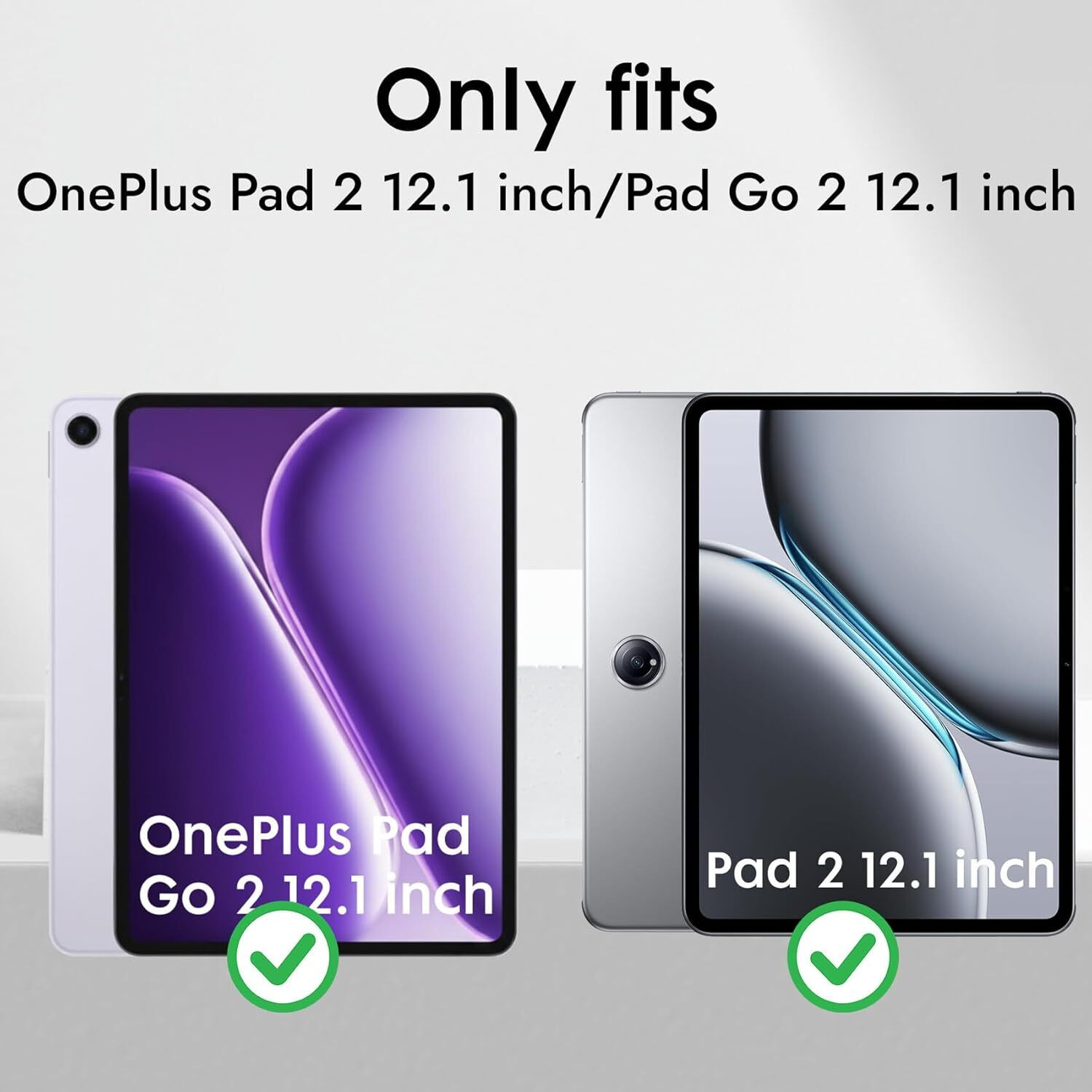 Image of ROBUSTRION Tempered Glass Guard for OnePlus Pad Go 2 / One Plus Pad 2 12.1 inch Tablet, Premium Tempered Glass