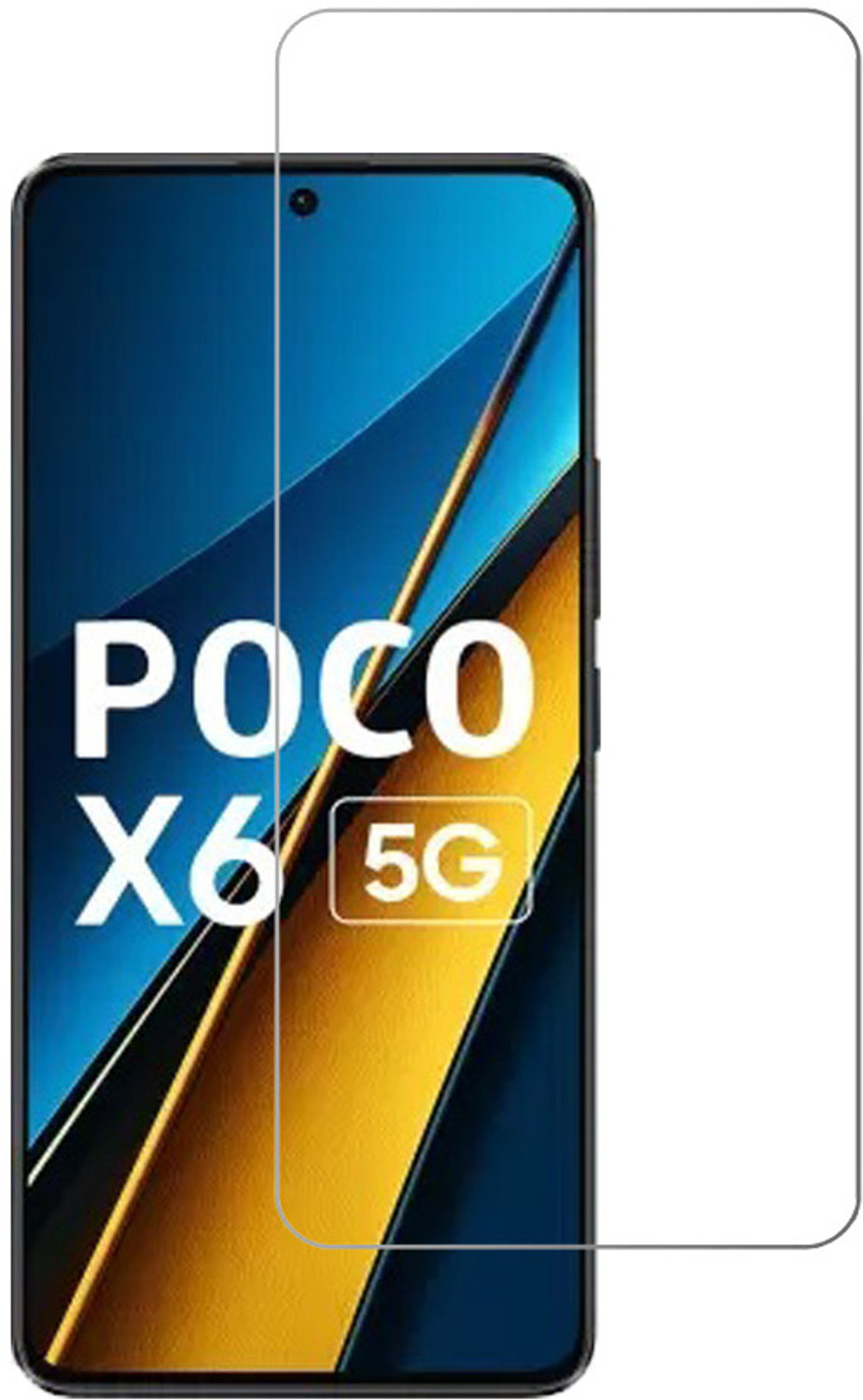 Image of KARTRAY Tempered Glass Guard for Poco X6 5G