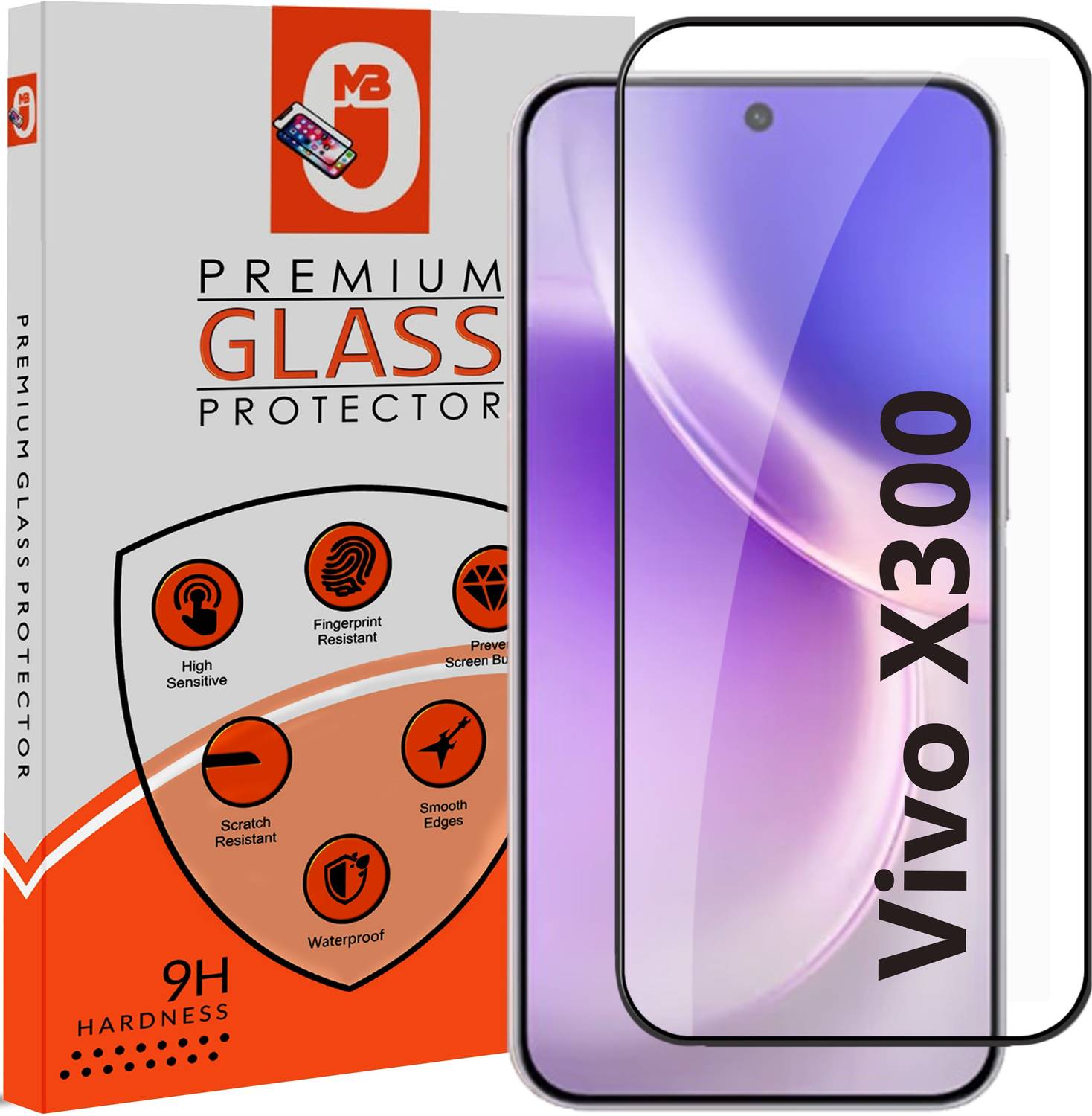 STP FEEL Tempered Glass Guard for Vivo X300 5G (Ultrasonic Fingerprint Supported) Premium Screen Protector Guard with Easy Installation Kit