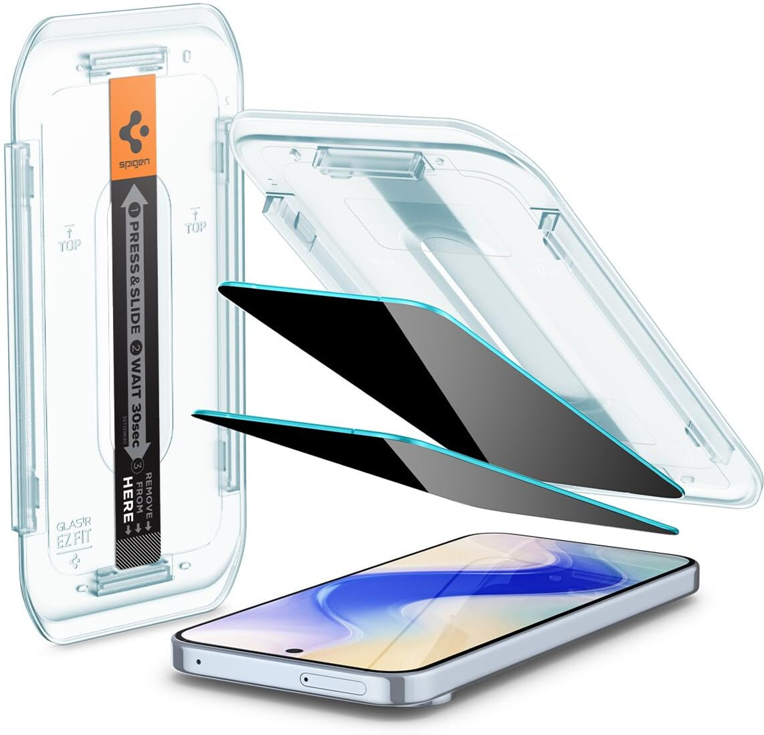 Image of Spigen Screen Guard with Applicator Kit for Pixel 10 Pro, Pixel 10, Pixel 9 Pro, Pixel 9