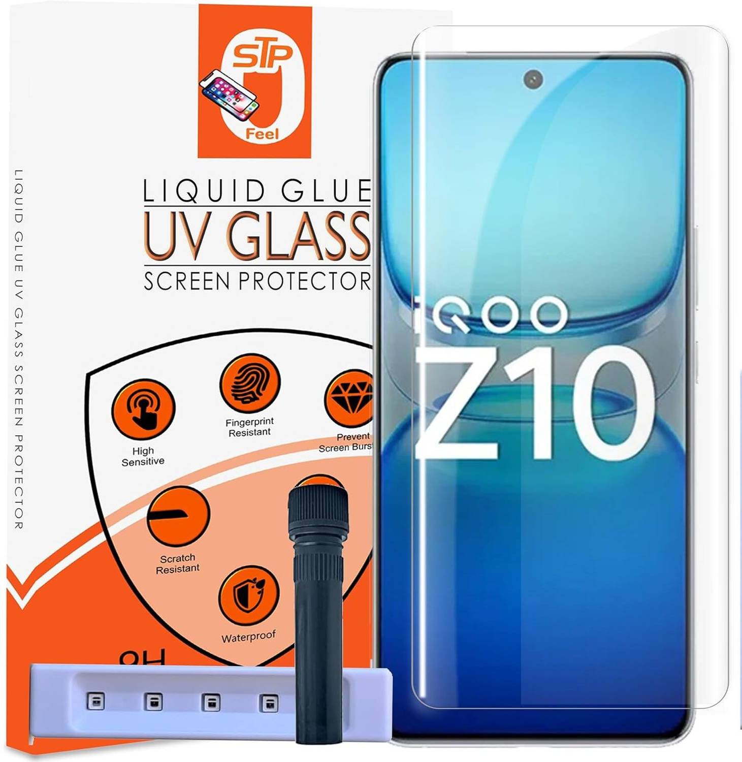 Shuotech Edge To Edge Tempered Glass for iQOO Z10 5G, Gorilla Glass Screen Guard for IQOO Z10 5G