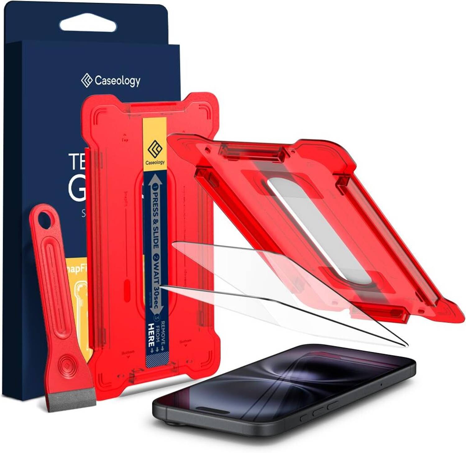Spigen Tempered Glass Guard for iphone 16 plus (Pack of 2)