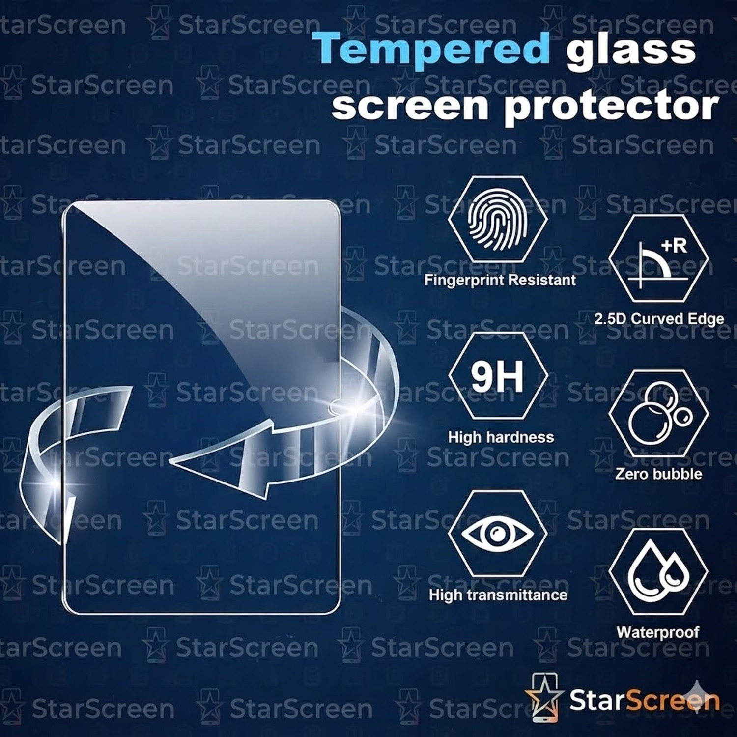 Image of StarScreen Tempered Glass Guard for Xiaomi Pad 7 Tablet