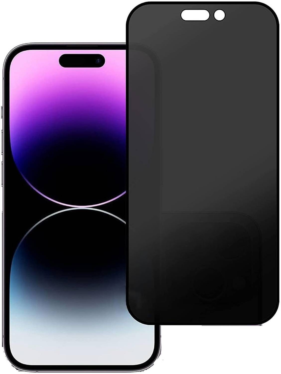 VOSKI Tempered Glass Guard for iPhone 15 Pro Max Anti Spy Full Co