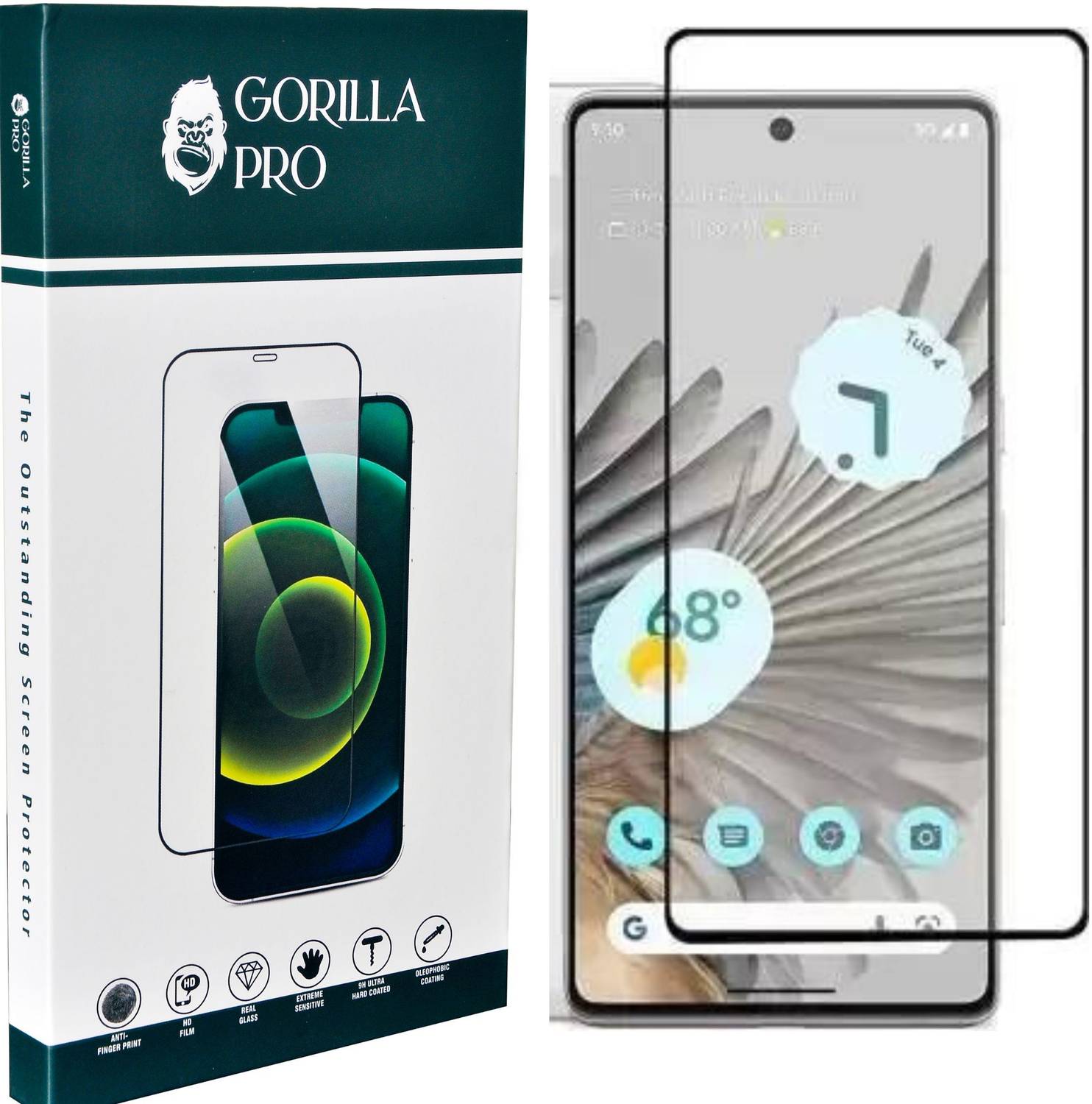 GORILLA PRO Tempered Glass Guard for Google Pixel 8