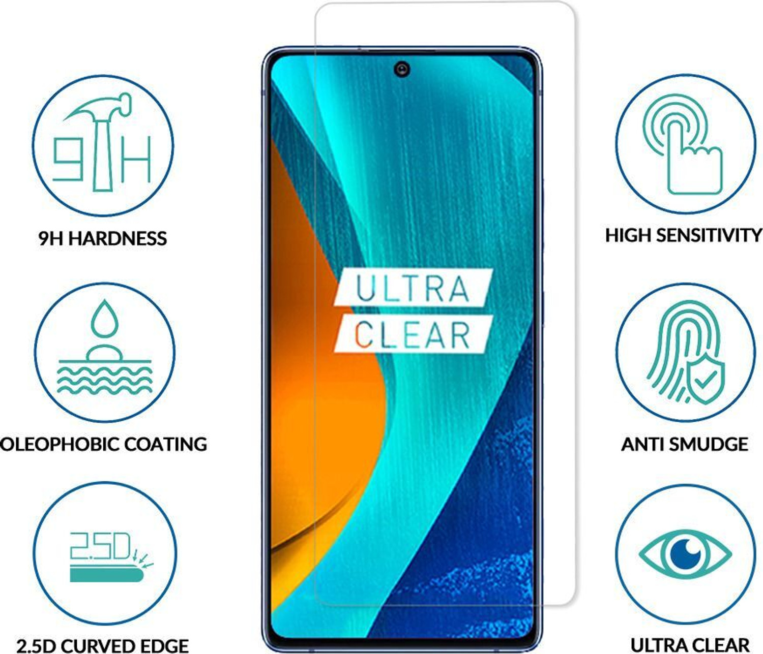 Image of Sprig Tempered Glass Guard for OnePlus Nord CE 5 5G, ONEPLUS NORD CE 5 5G