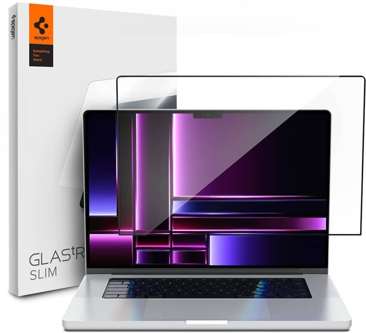 Spigen Tempered Glass Guard for MacBook Pro 16 inch (M5 Pro, M5 Max 2026 / M5 2025 / M4 2024 / M3, M3 Pro, M3 Max 2023, M2 Series)