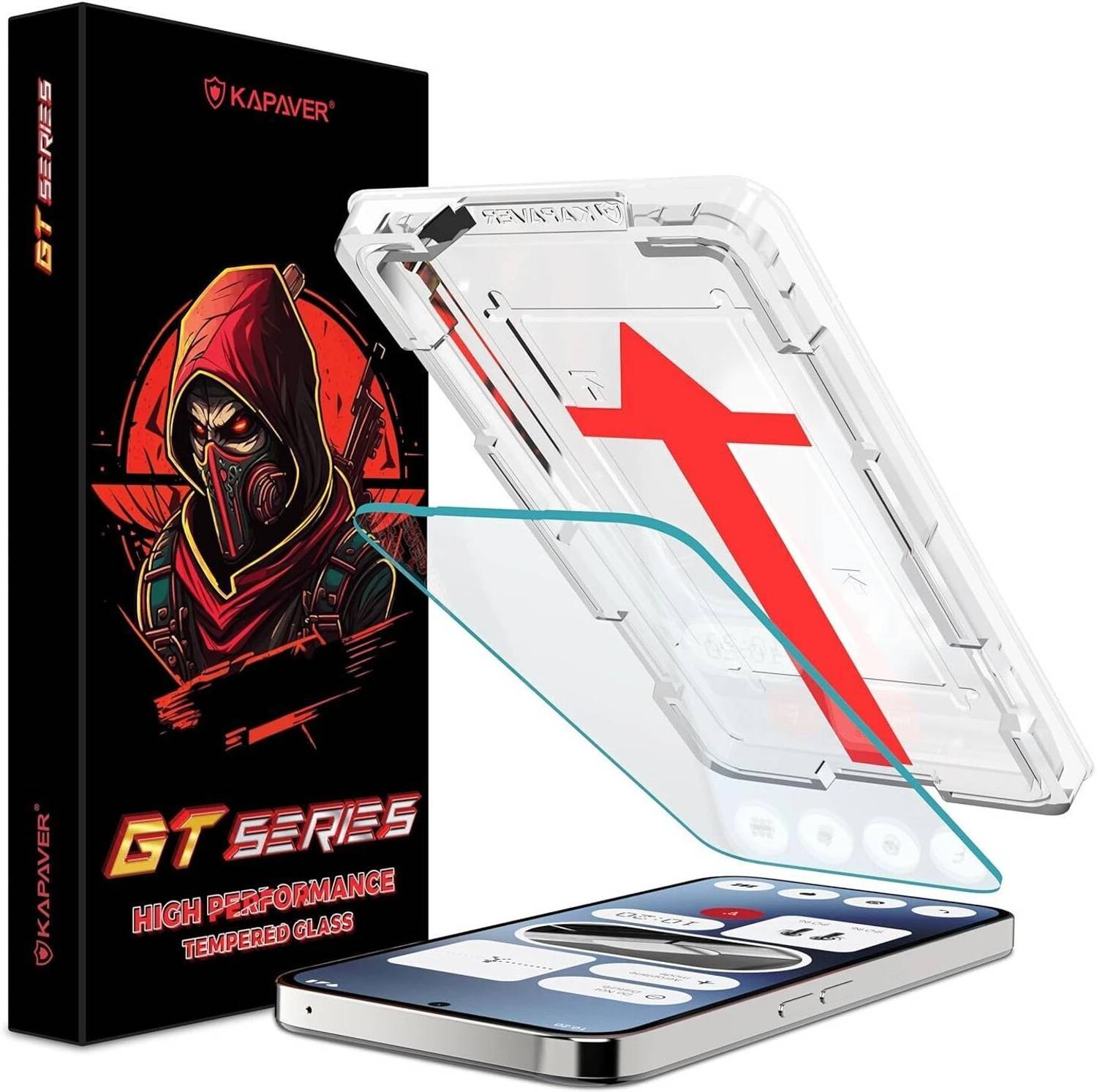 Kapaver Tempered Glass Guard for Nothing Phone 2A, Nothing Phone